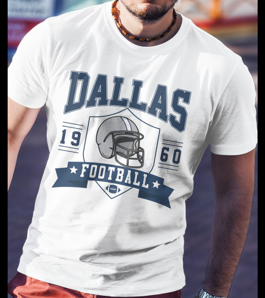 Dallas Football 1960 Helmet T-Shirt