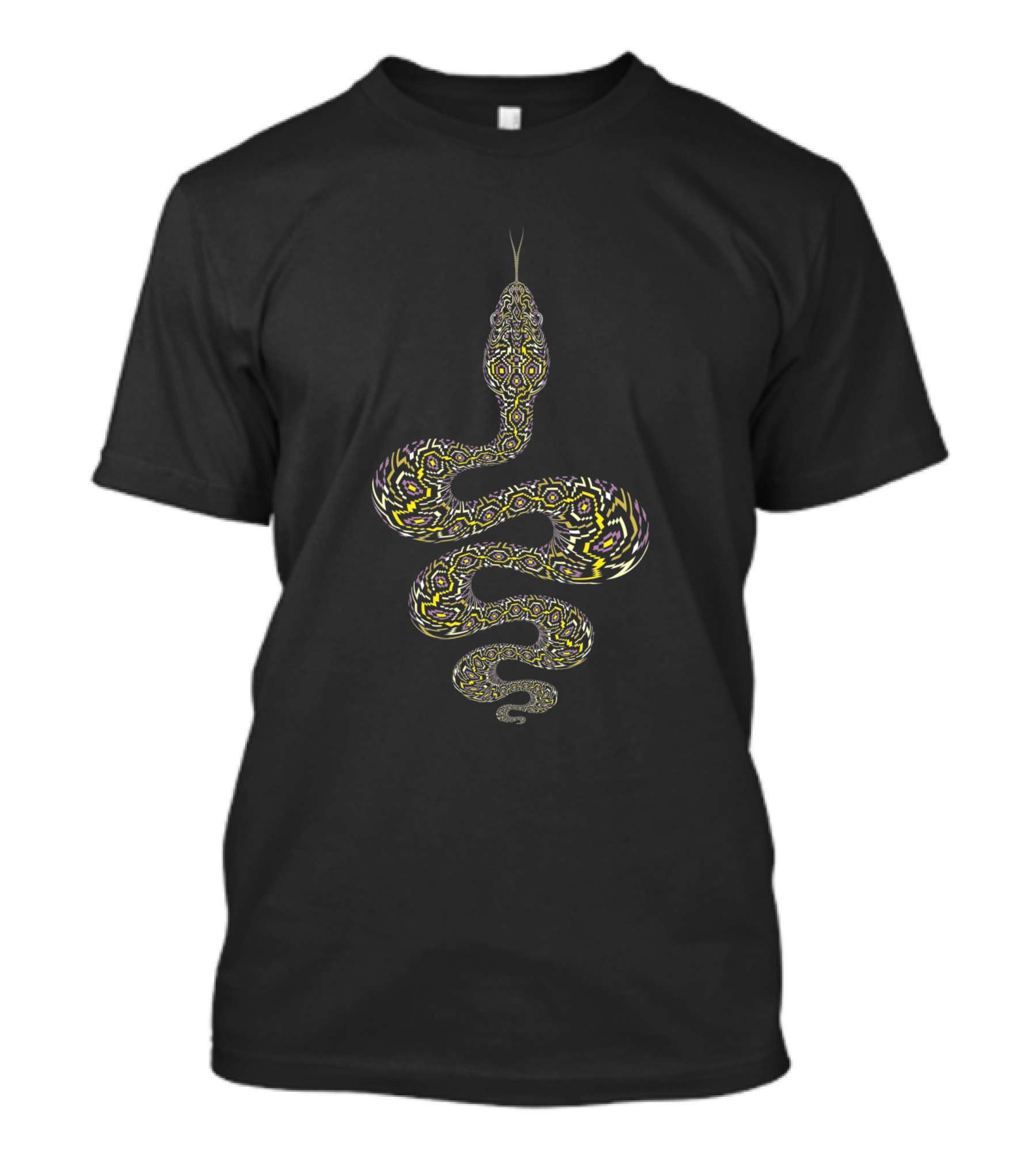 Anakonda 1281443 Hypnotic Geometric Snake Formation T-Shirt