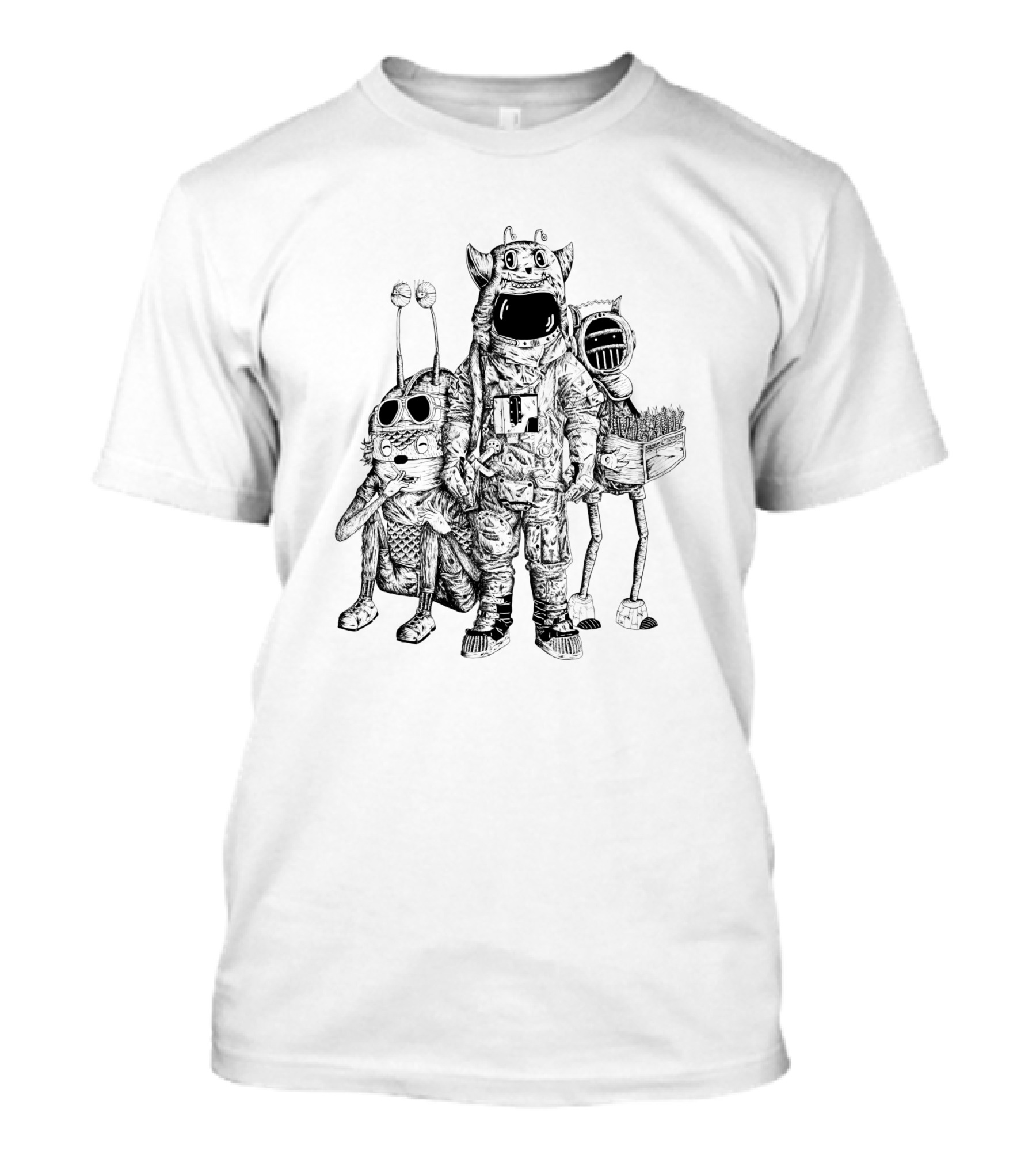 Astro And The Aliens 1100165 Intergalactic Adventure Crew T-Shirt