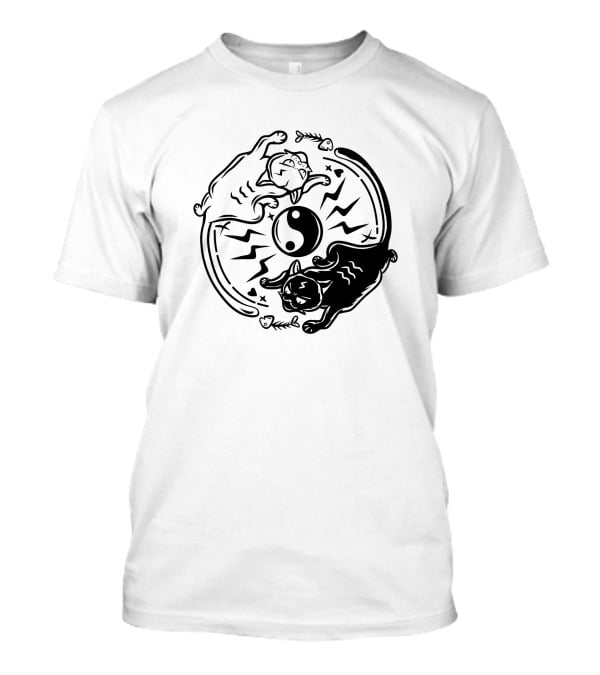 Balance 1185067 Yin Yang Cats T-Shirt