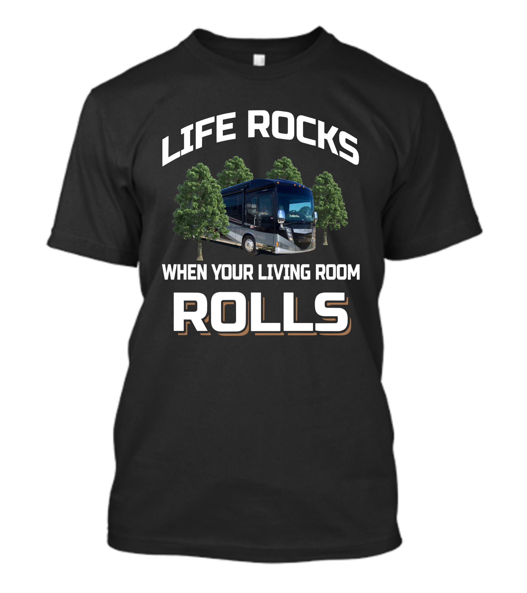 Life Rocks When Your Living Room Rolls Itasca Ellipse 42QD T-Shirt