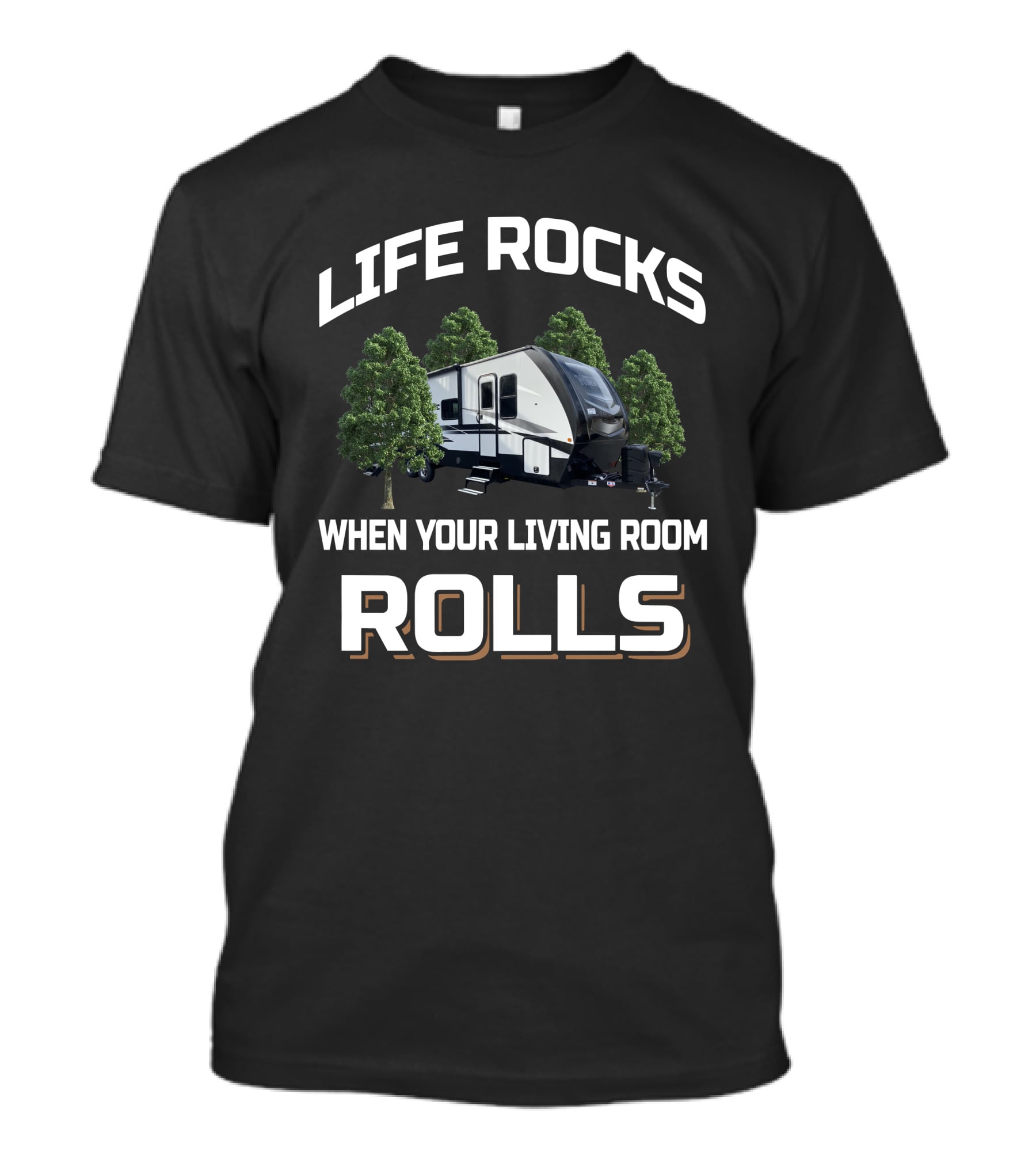 Life Rocks When Your Living Room Rolls Winnebago Voyage T-Shirt
