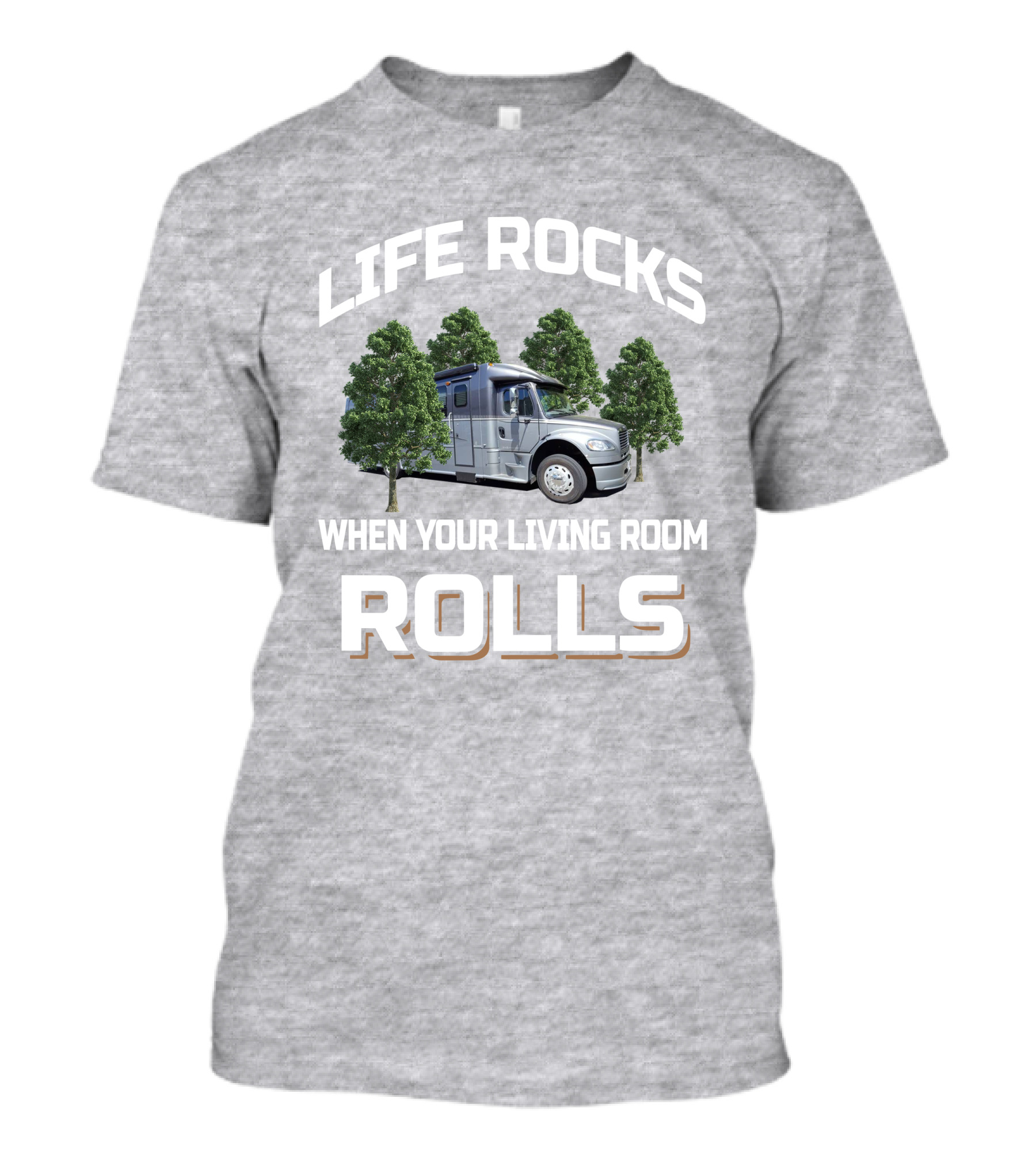 LIFE ROCKS WHEN YOUR LIVING ROOM ROLLS Dynamax Dynaquest XL T-Shirt