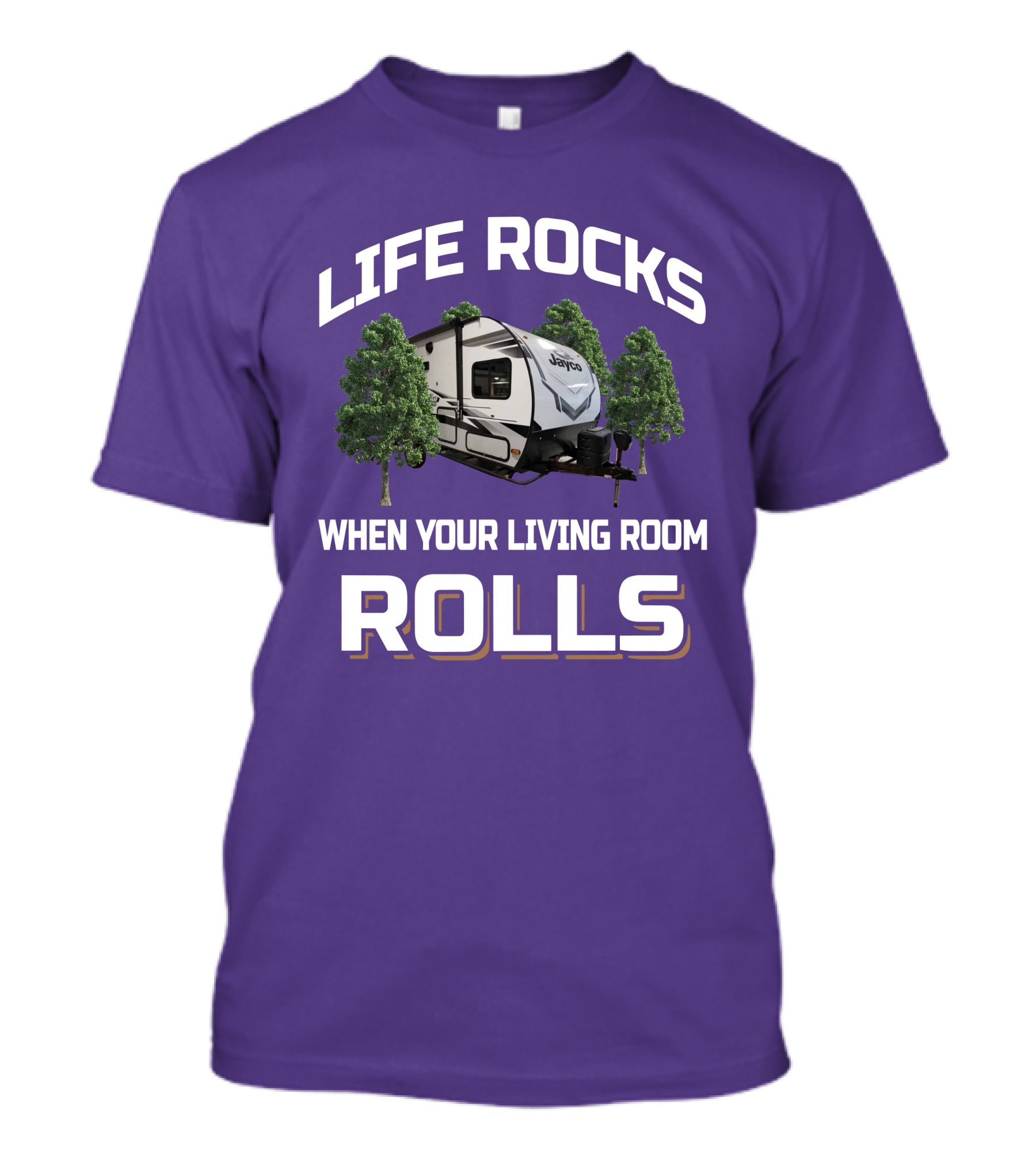 Jayco Feather Micro Life Rocks When Your Living Room Rolls T-Shirt