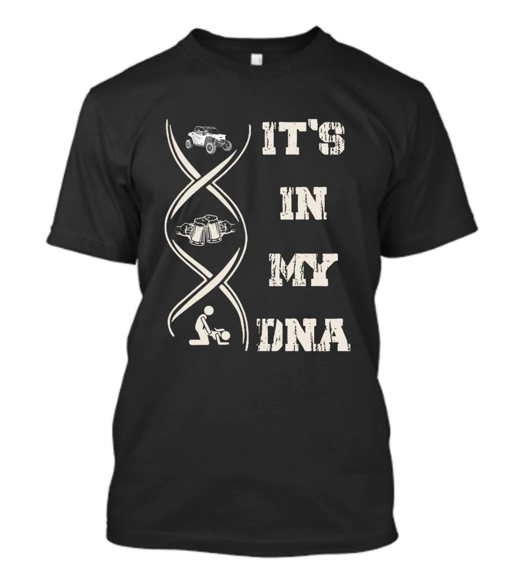 IT'S IN MY DNA Wildcat XX Jeep Beer Mechanic T-Shirt