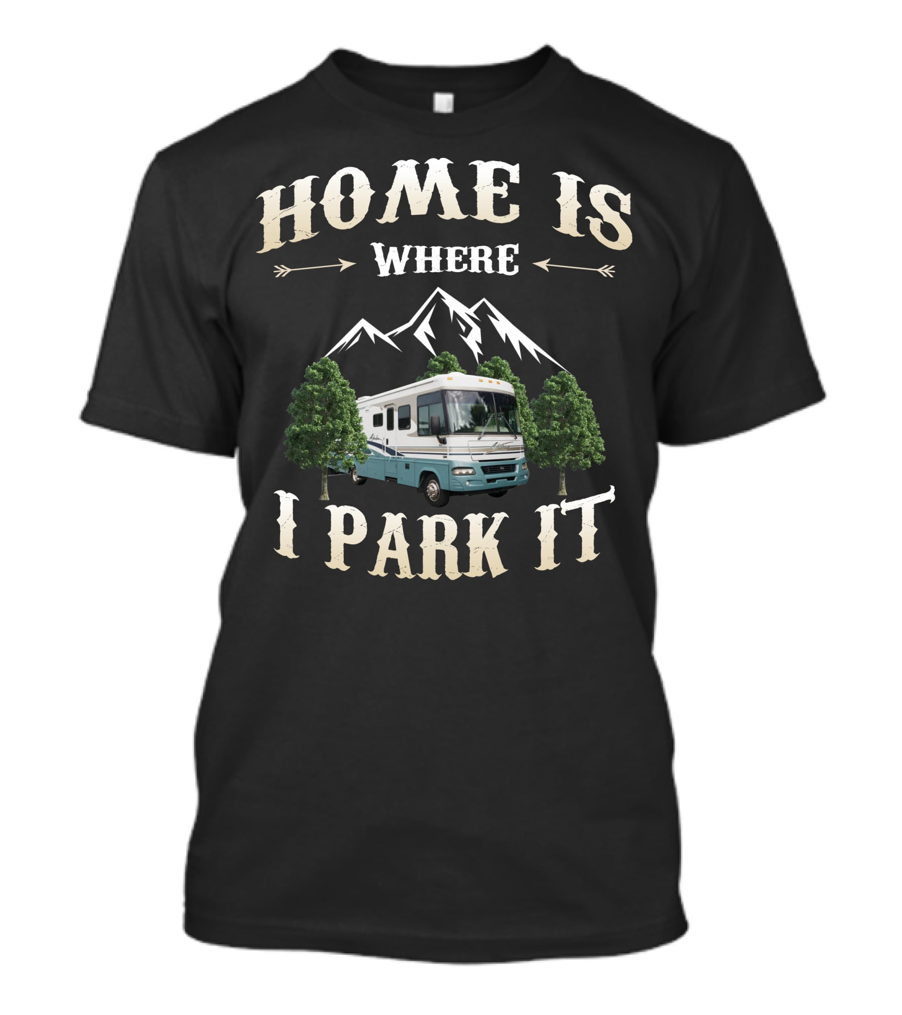 Home Is Where I Park It Winnebago Adventurer T-Shirt