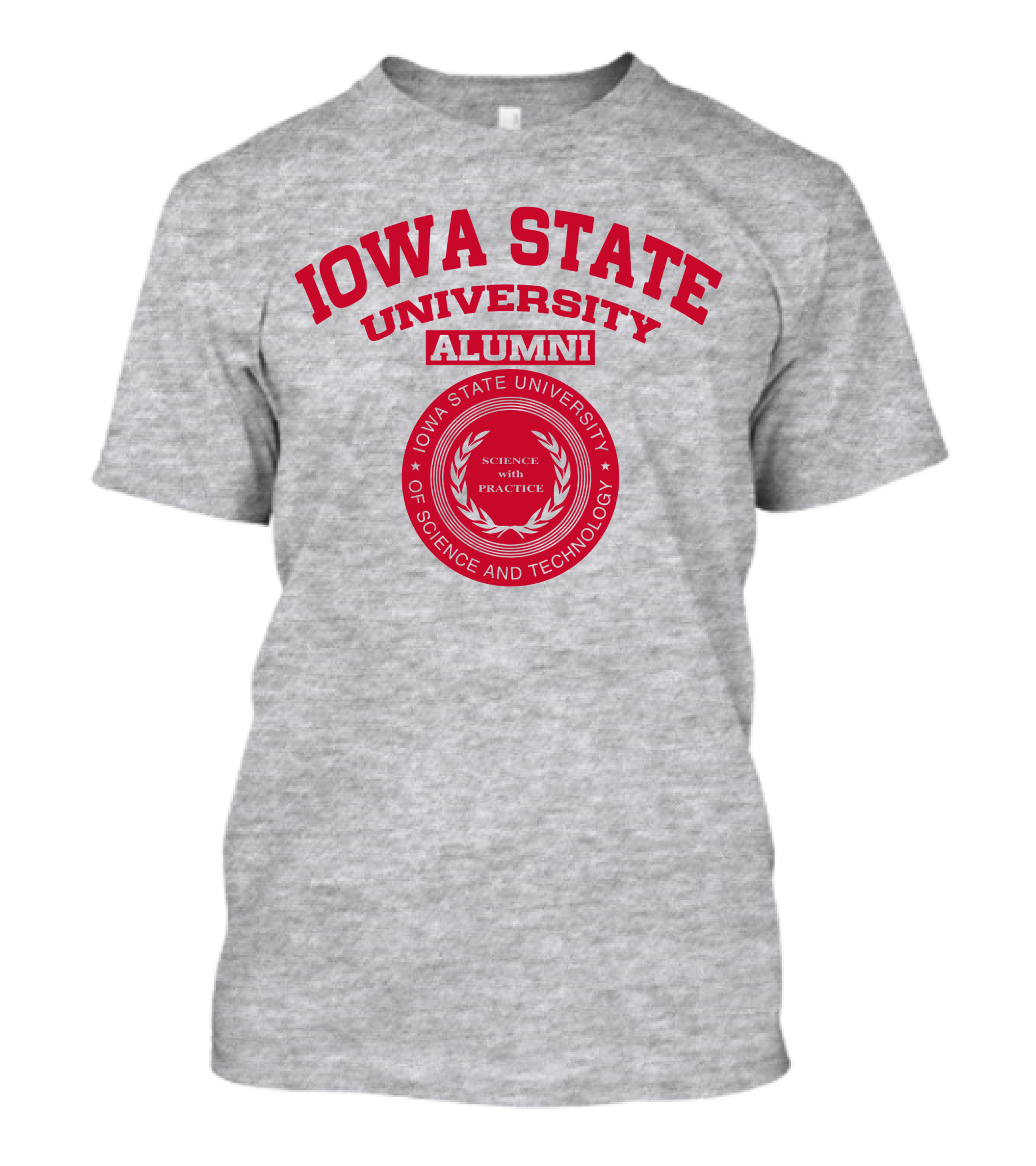 Iowa State University Alumni Science With Practice Circular Seal T-Shirt