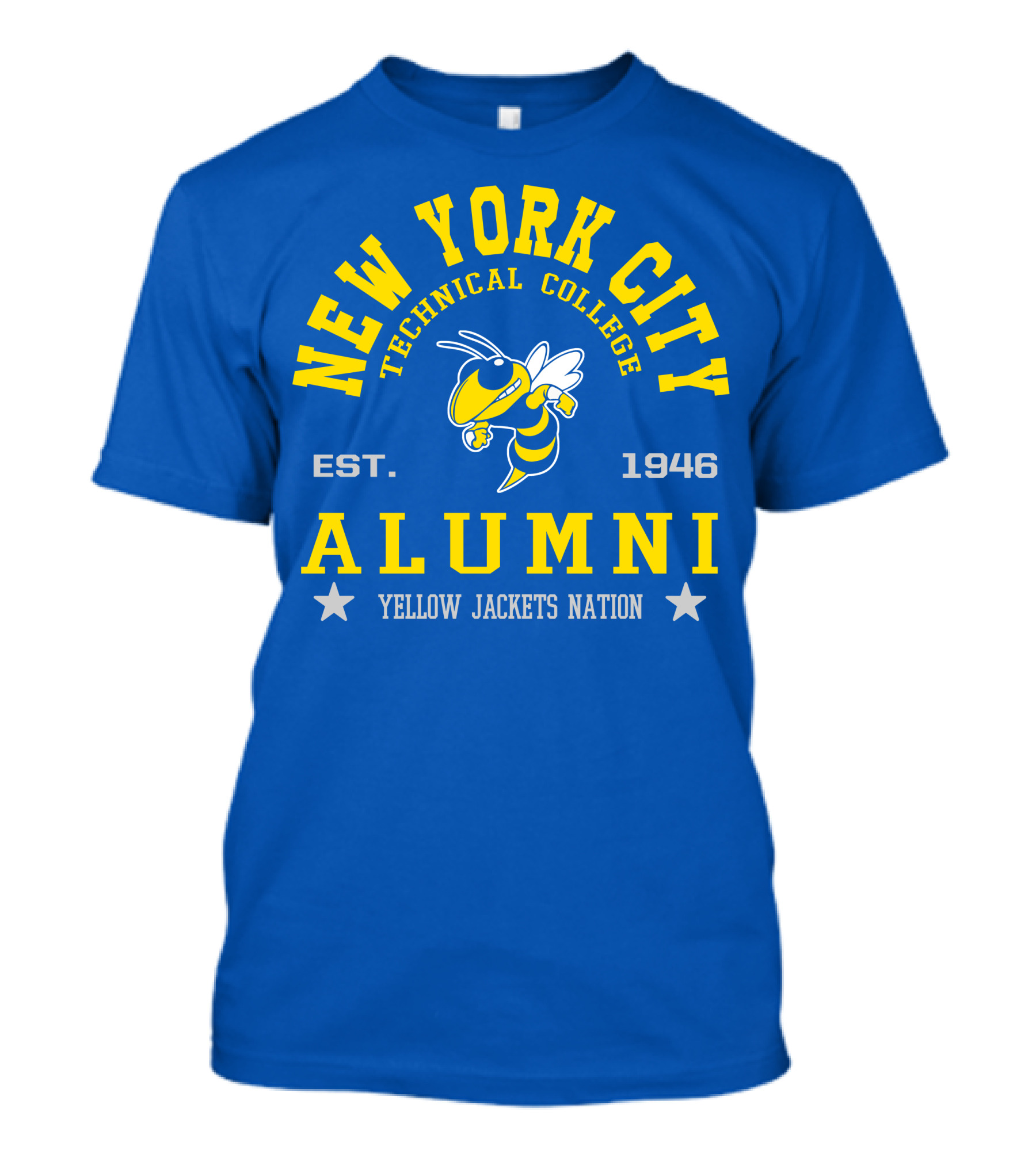 New York City Technical College Alumni Est. 1946 Yellow Jackets Nation T-Shirt