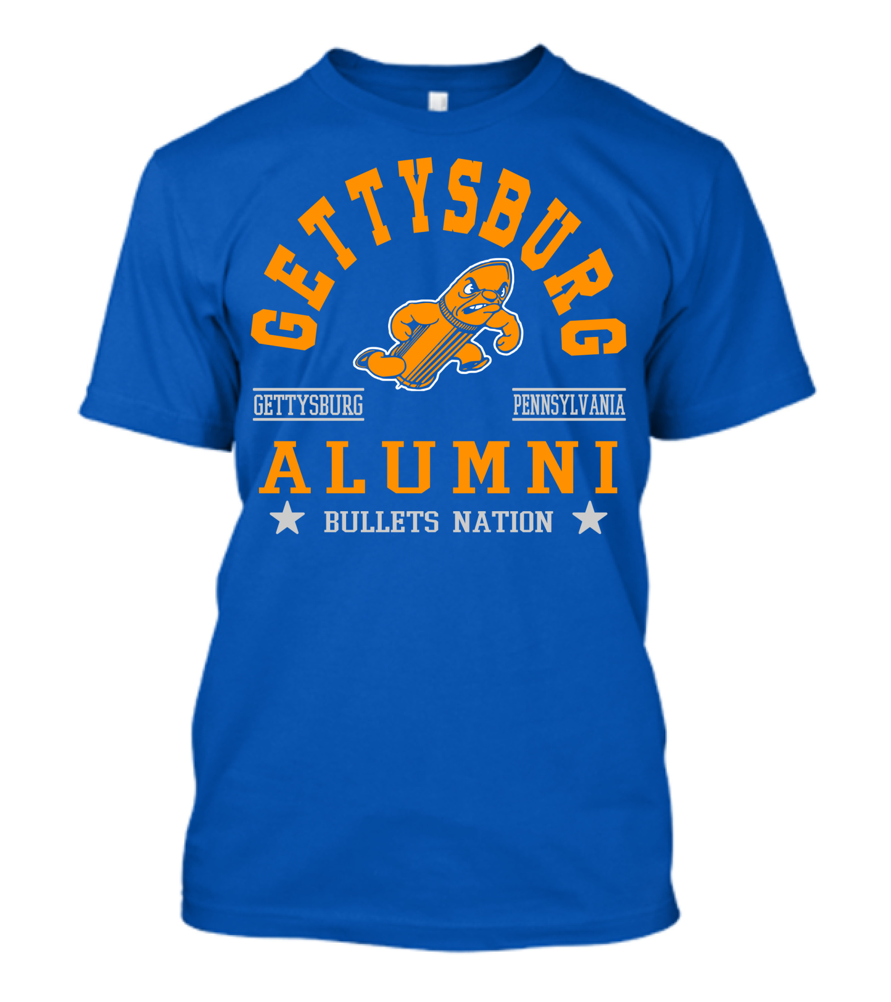 Gettysburg Pennsylvania Alumni Bullets Nation T-Shirt