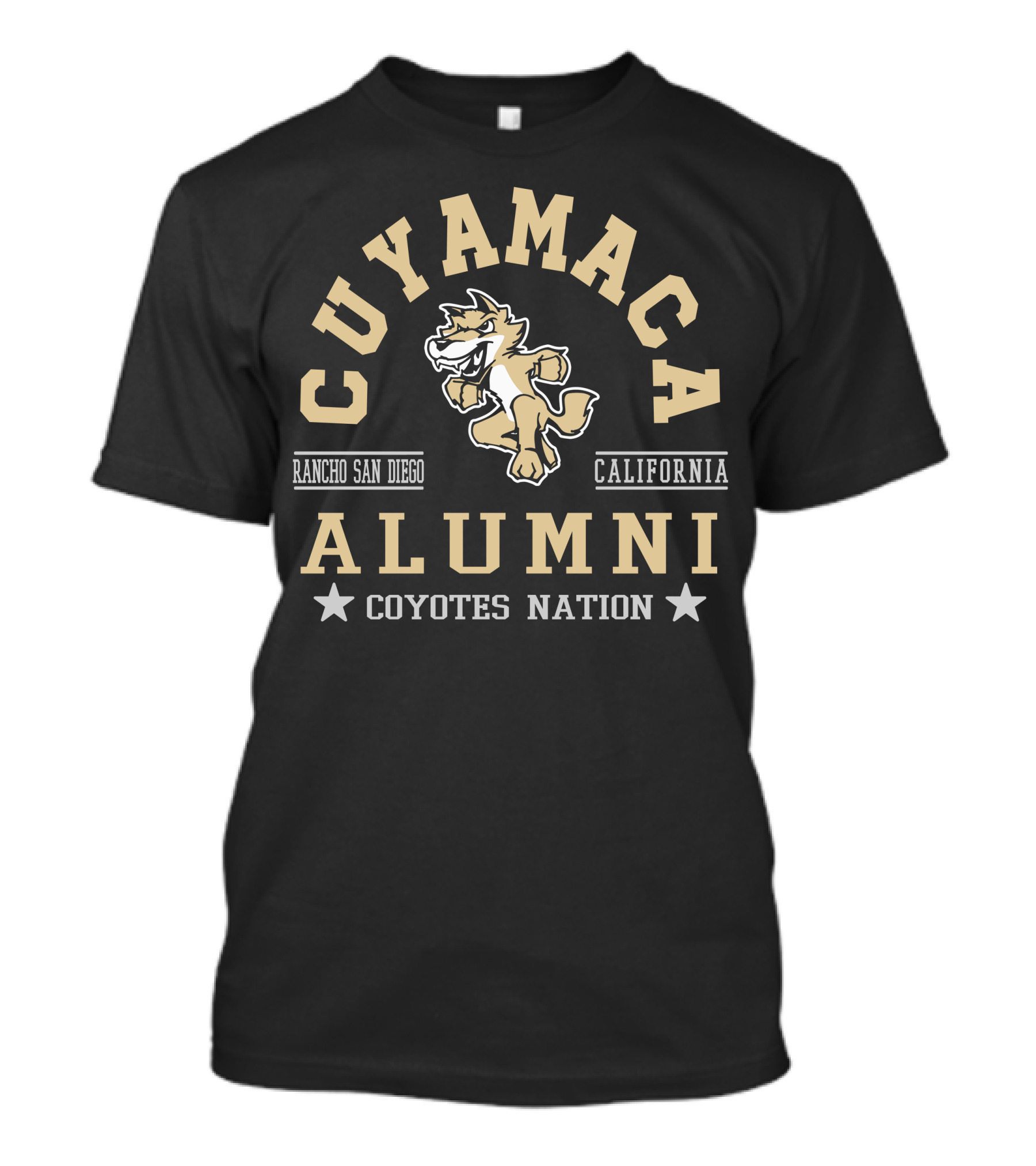 Cuyamaca Coyotes Alumni Rancho San Diego California Nation T-Shirt