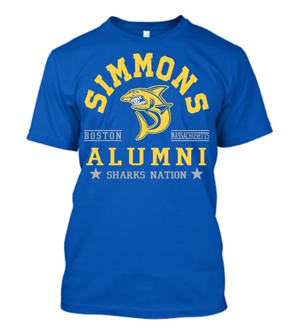 Simmons Alumni Boston Massachusetts Sharks Nation T-Shirt