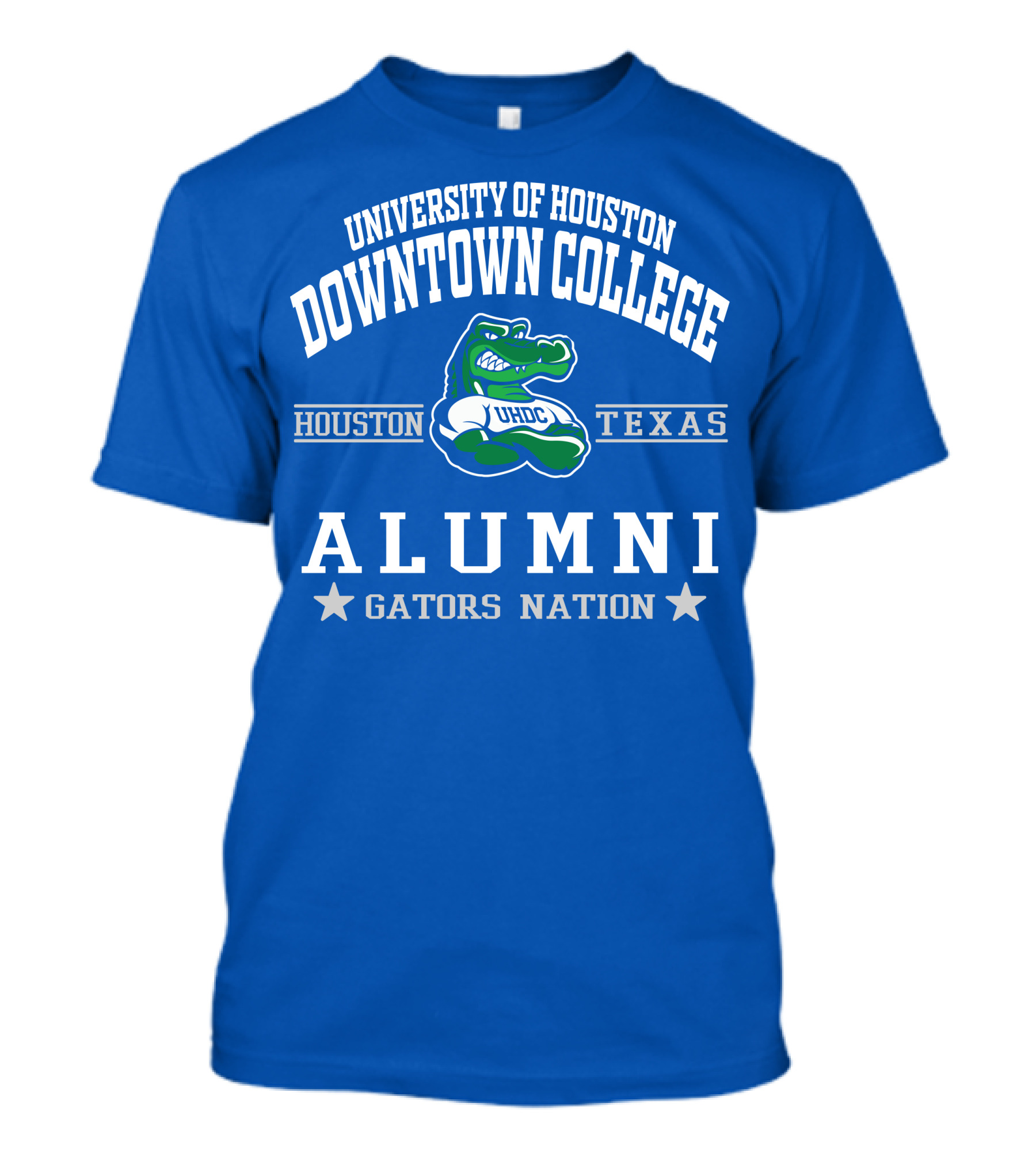 University Of Houston Downtown College Alumni UHDC Texas Gators Nation T-Shirt