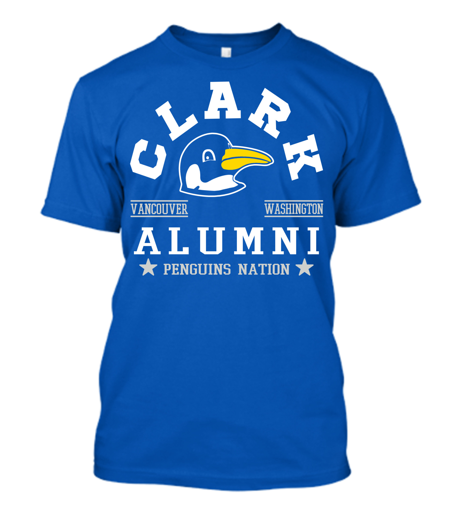 Clark College Vancouver Washington Alumni Penguins Nation T-Shirt