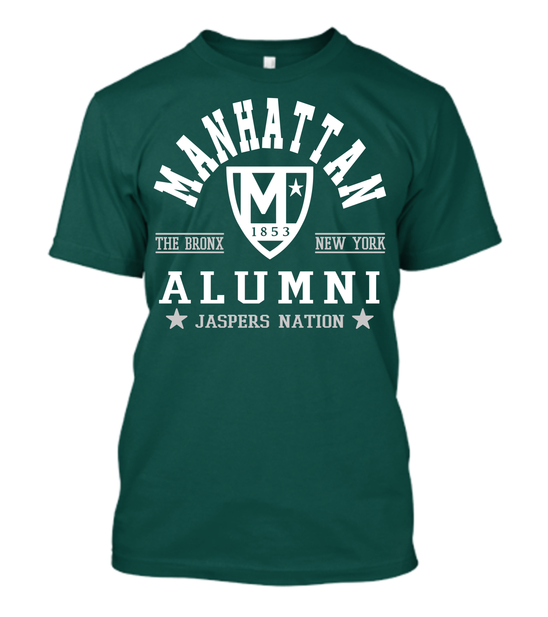 Manhattan 1853 The Bronx New York Alumni Jaspers Nation T-Shirt