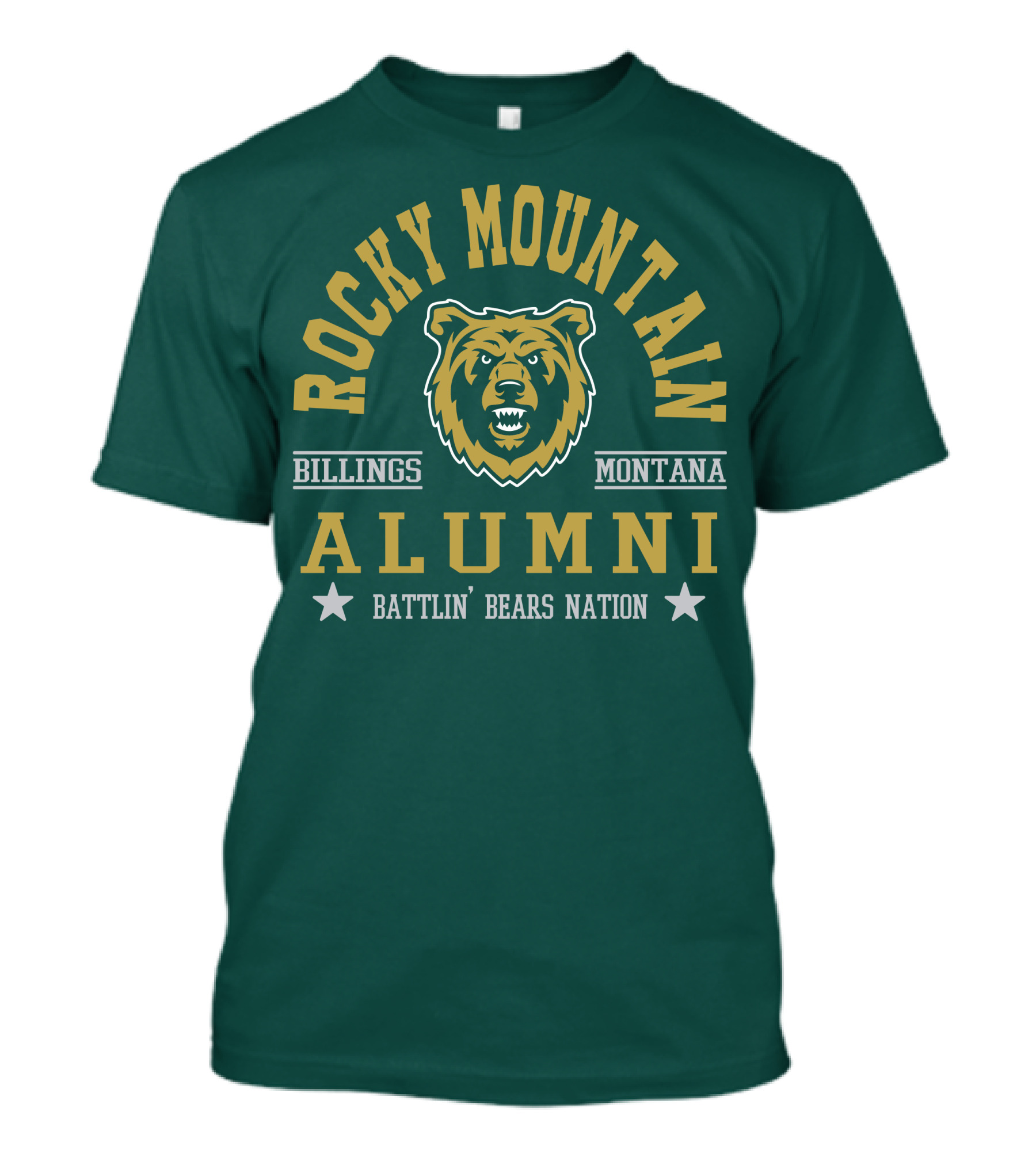 Rocky Mountain Alumni Battlin' Bears Nation Billings Montana T-Shirt