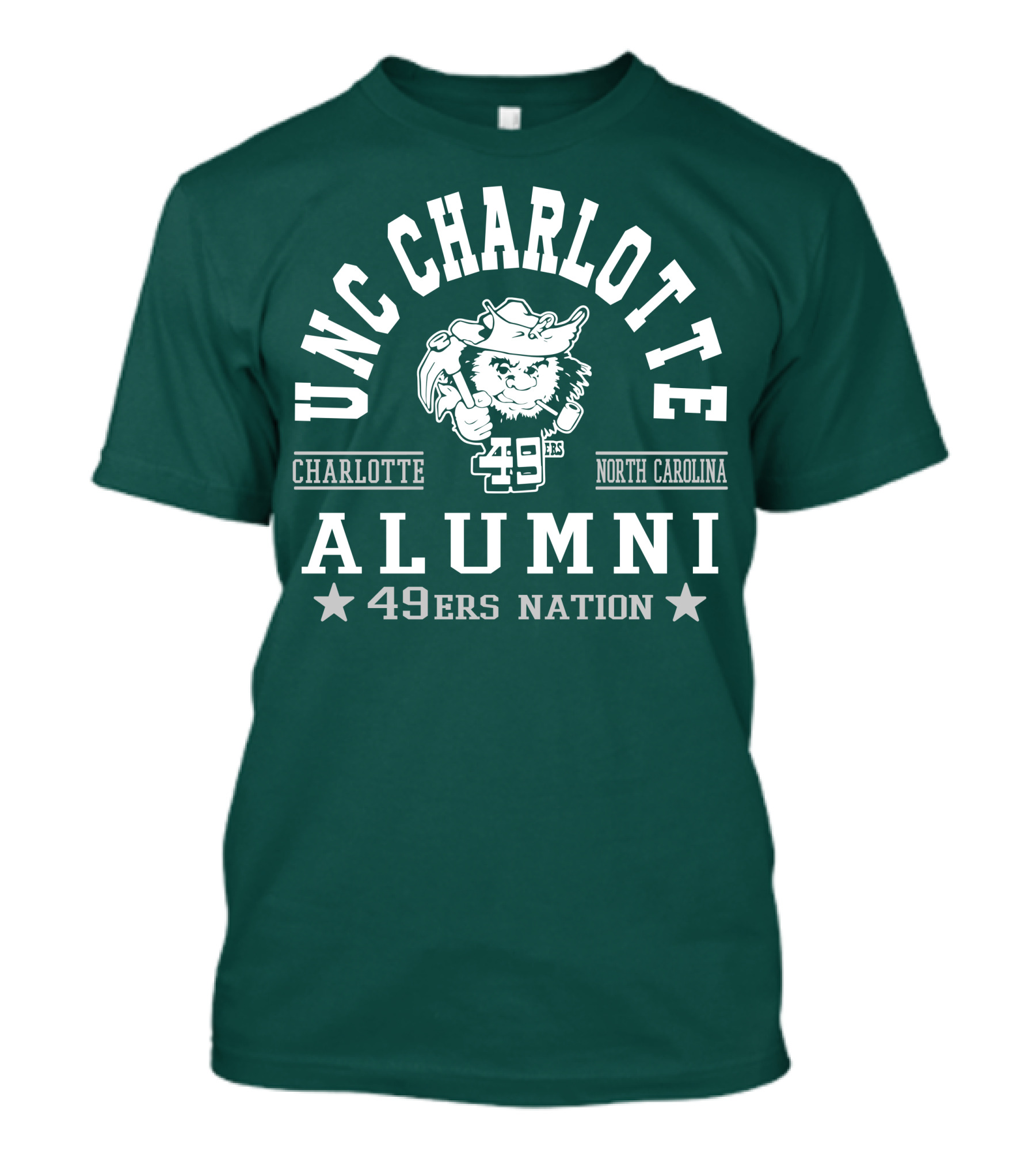 UNC Charlotte Alumni 49ers Nation Charlotte North Carolina T-Shirt