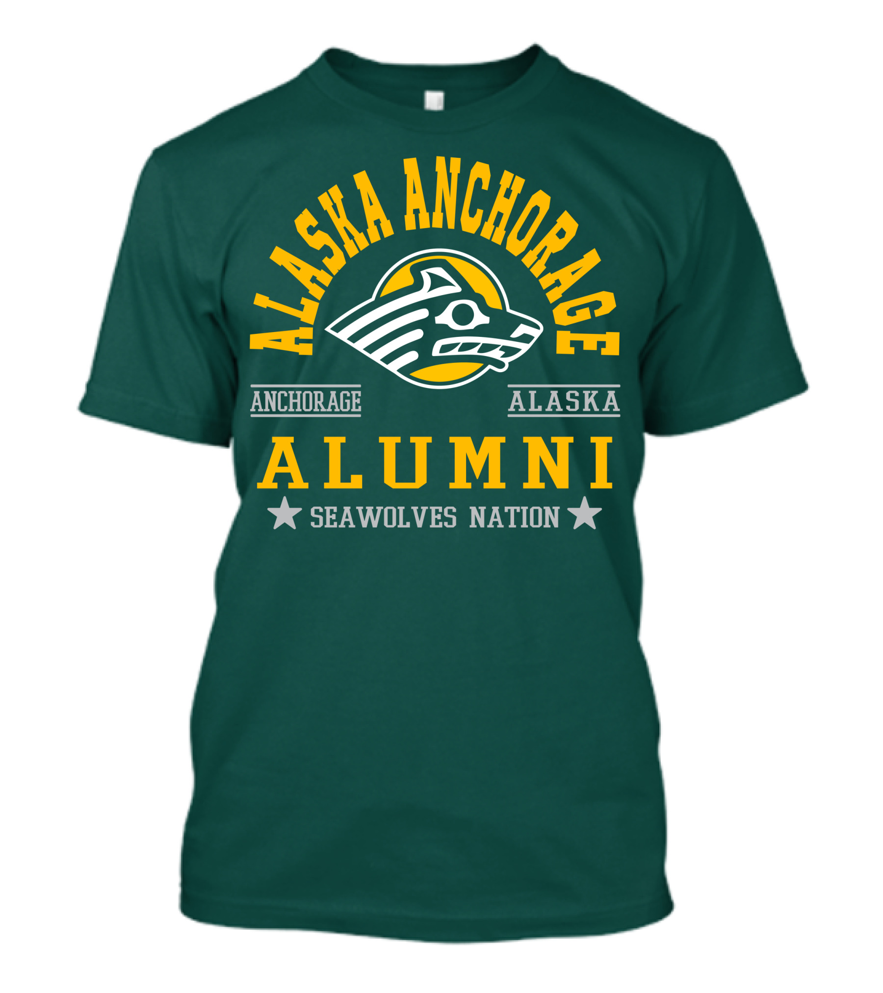 Alaska Anchorage Alumni Seawolves Nation T-Shirt