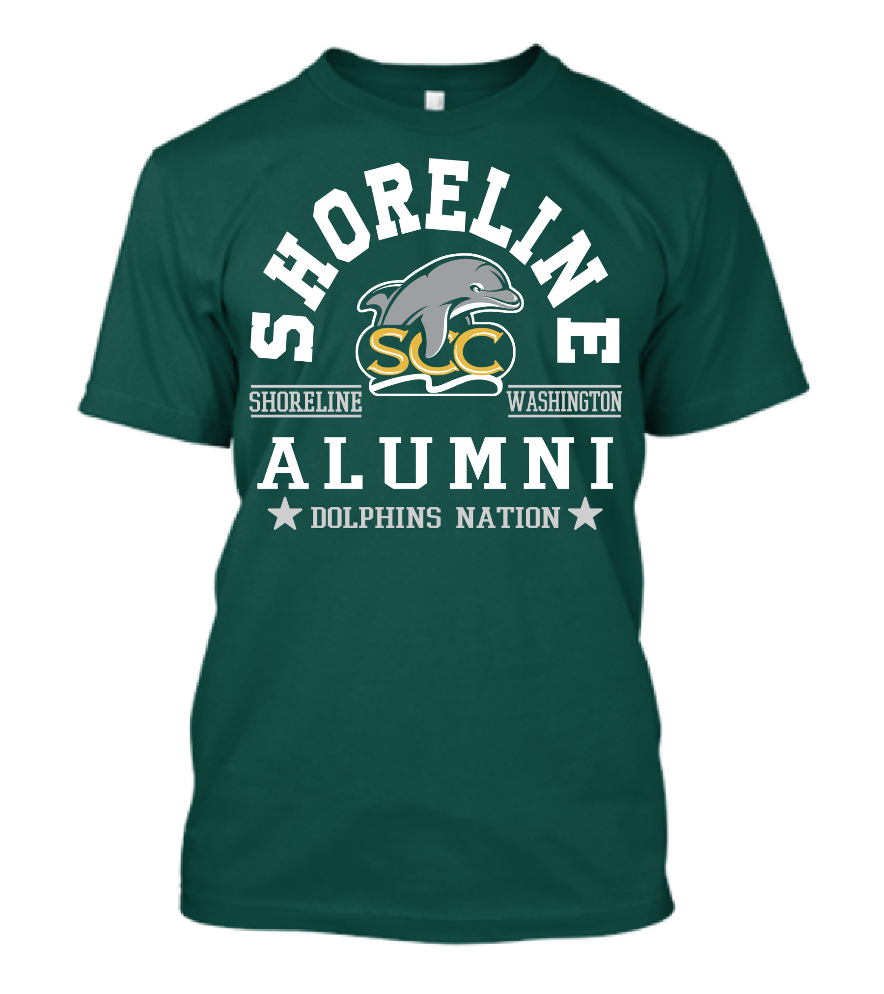 Shoreline Washington SCC Alumni Dolphins Nation T-Shirt