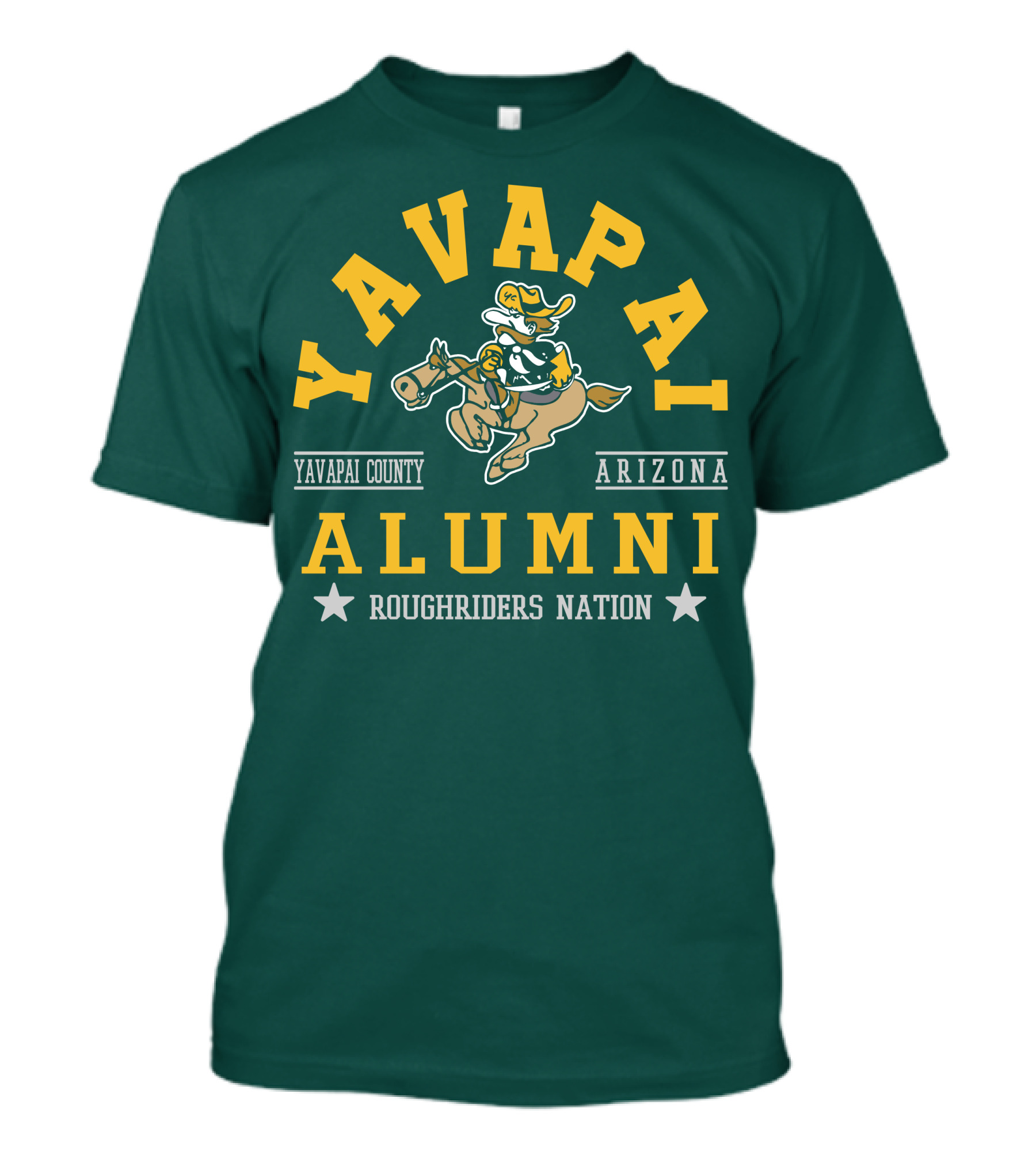 Yavapai College Alumni Arizona Roughriders Nation Yavapai County T-Shirt