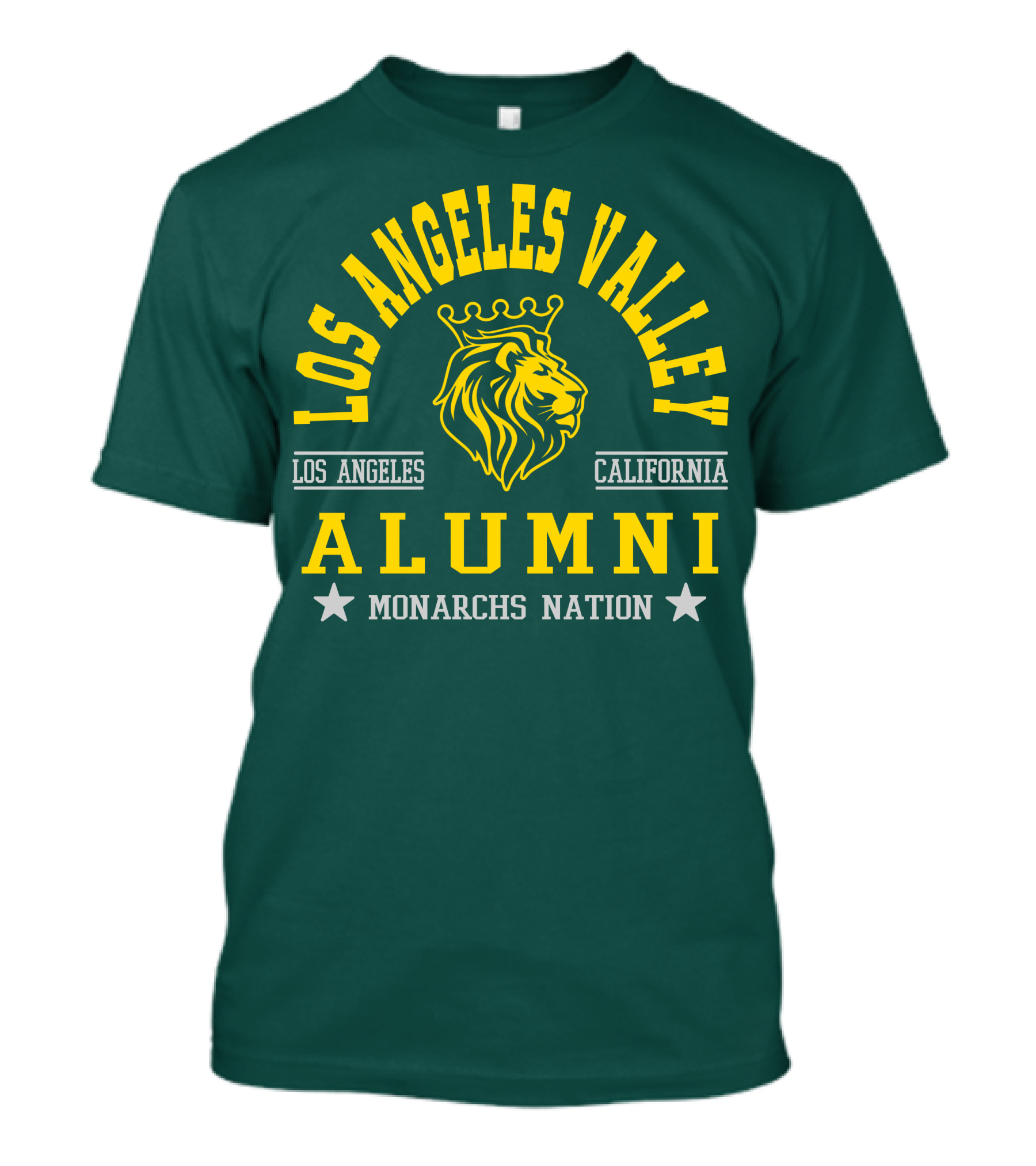 Los Angeles Valley Alumni Monarchs Nation California Lion T-Shirt