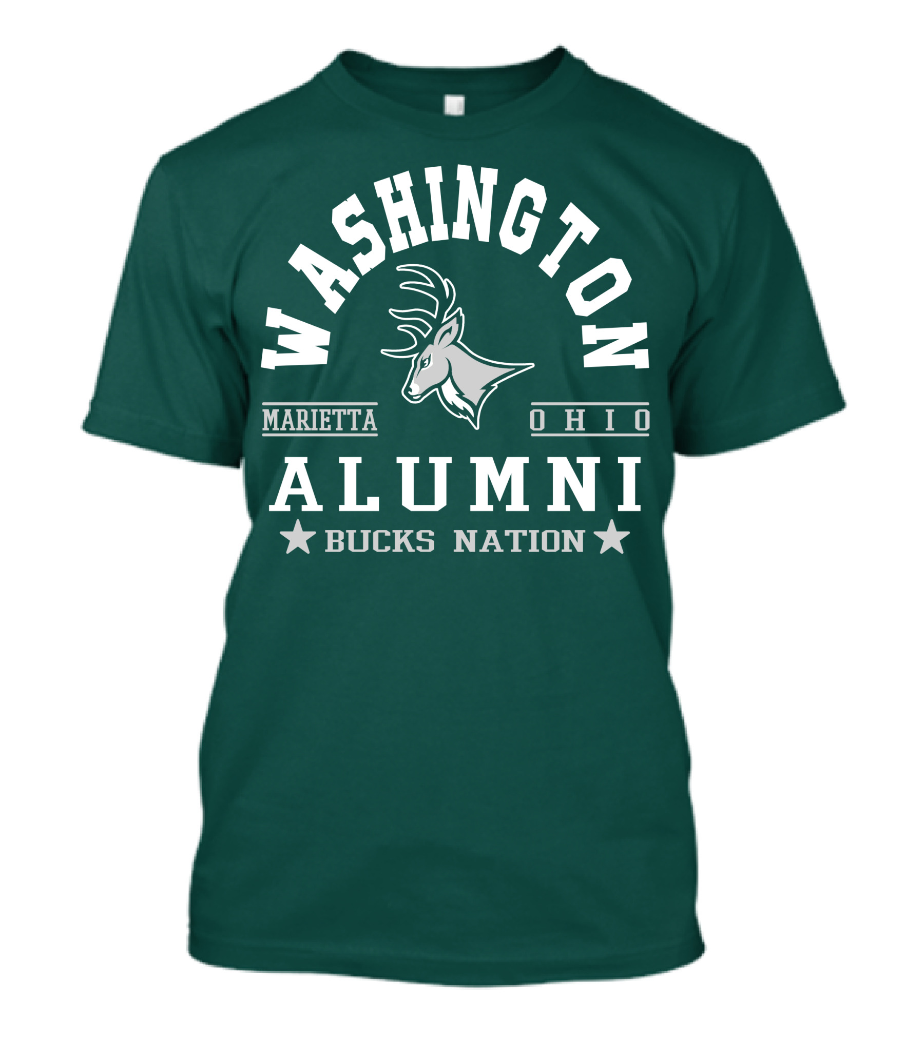 Washington Alumni Marietta Ohio Bucks Nation T-Shirt