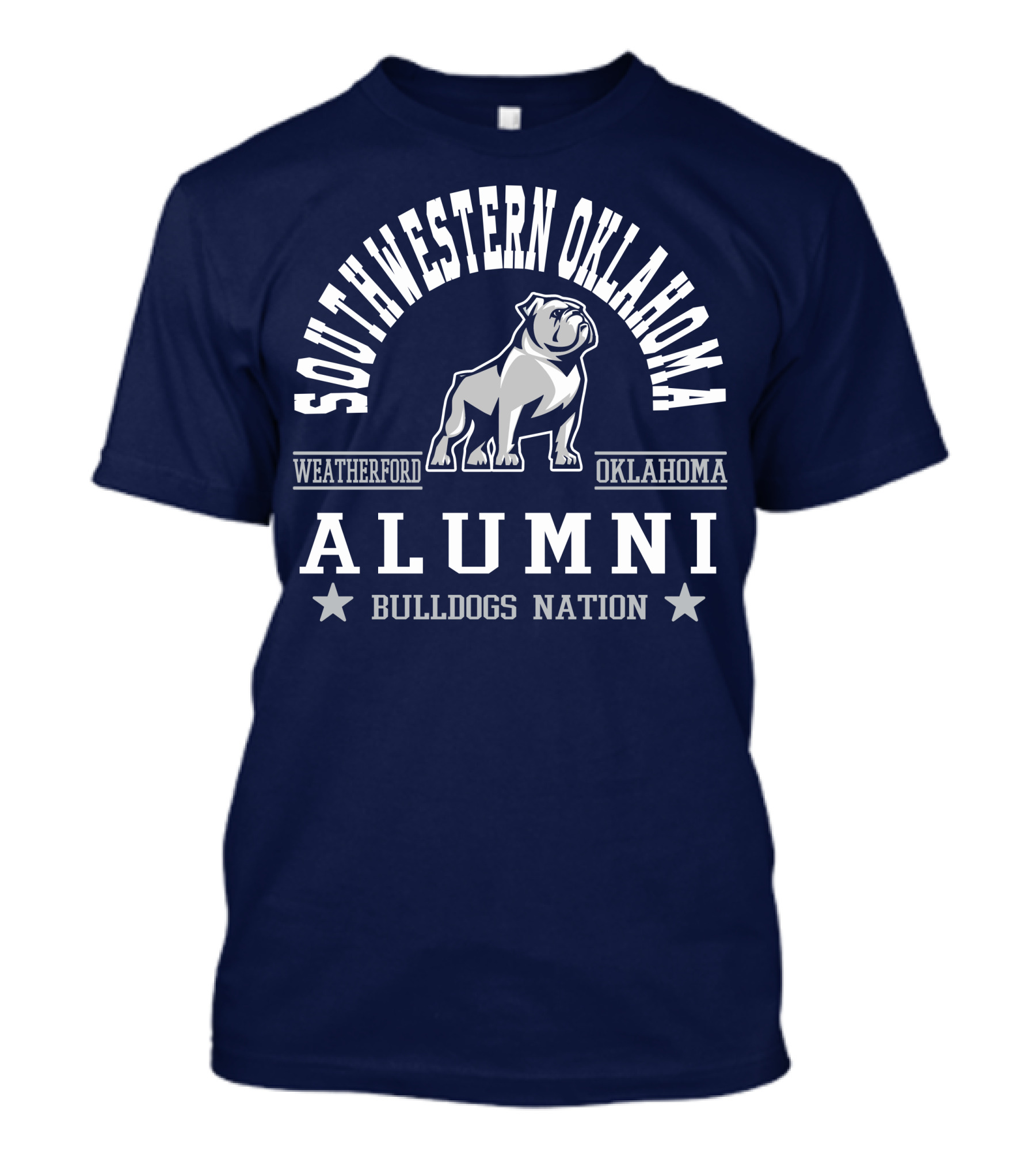 Southwestern Oklahoma Weatherford Bulldogs Alumni Nation T-Shirt