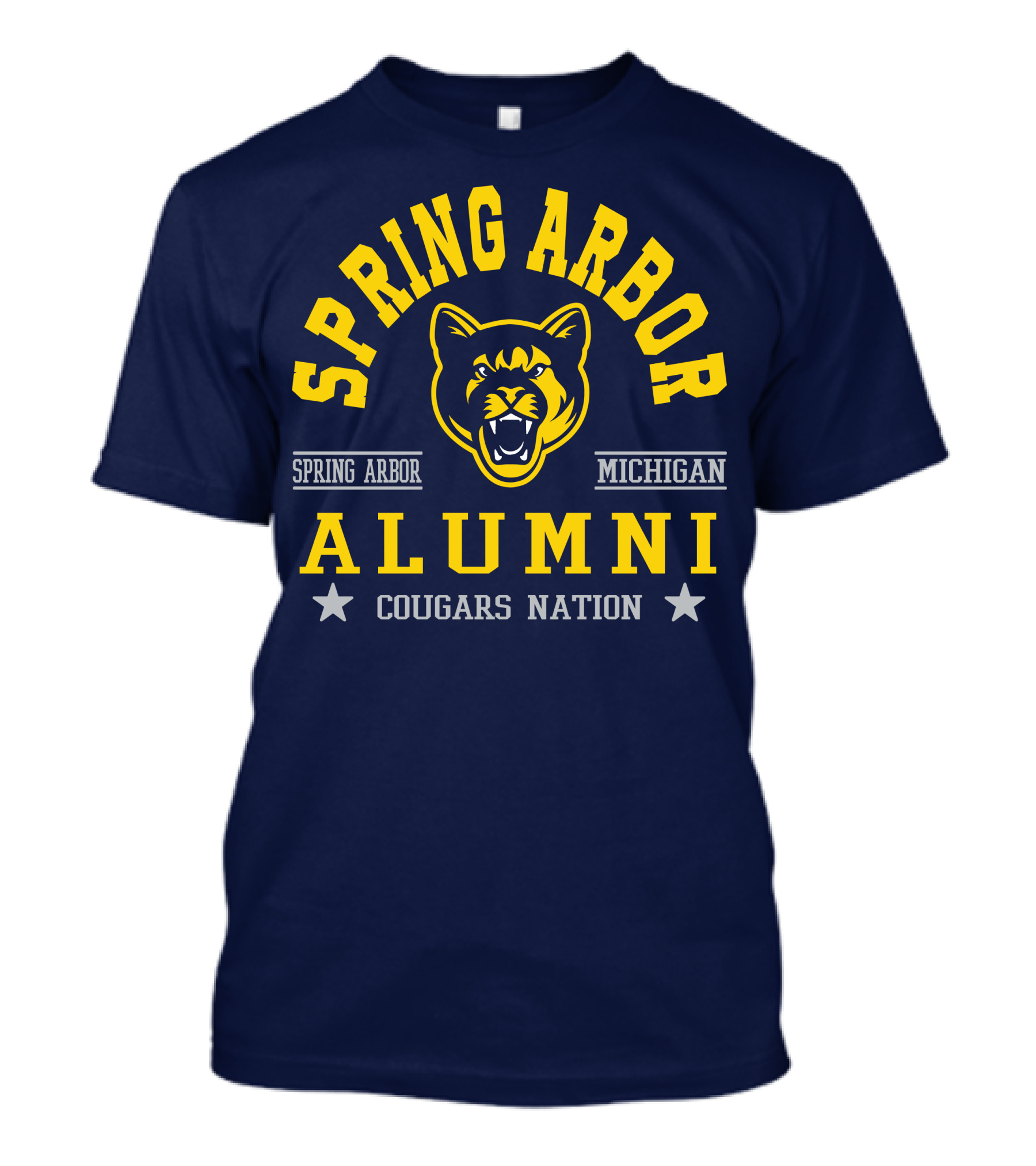 Spring Arbor Michigan Alumni Cougars Nation T-Shirt