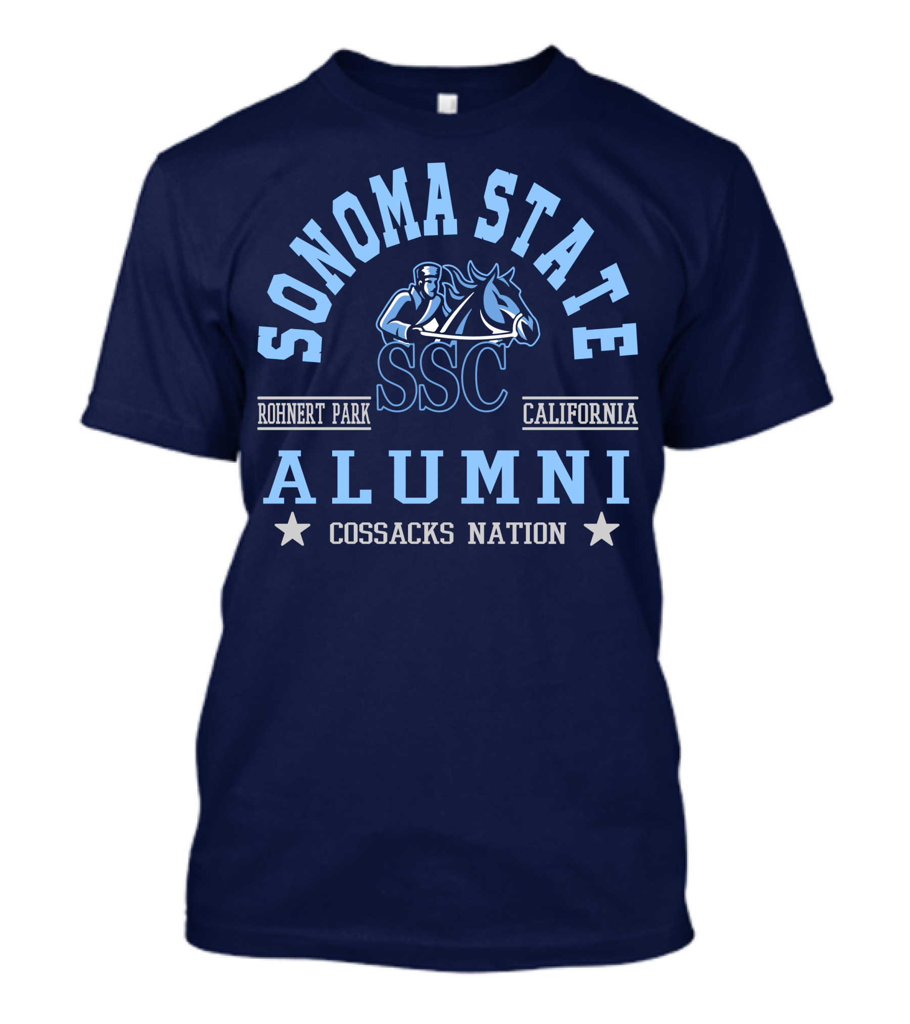 Sonoma State SSC Alumni Cossacks Nation Rohnert Park California T-Shirt