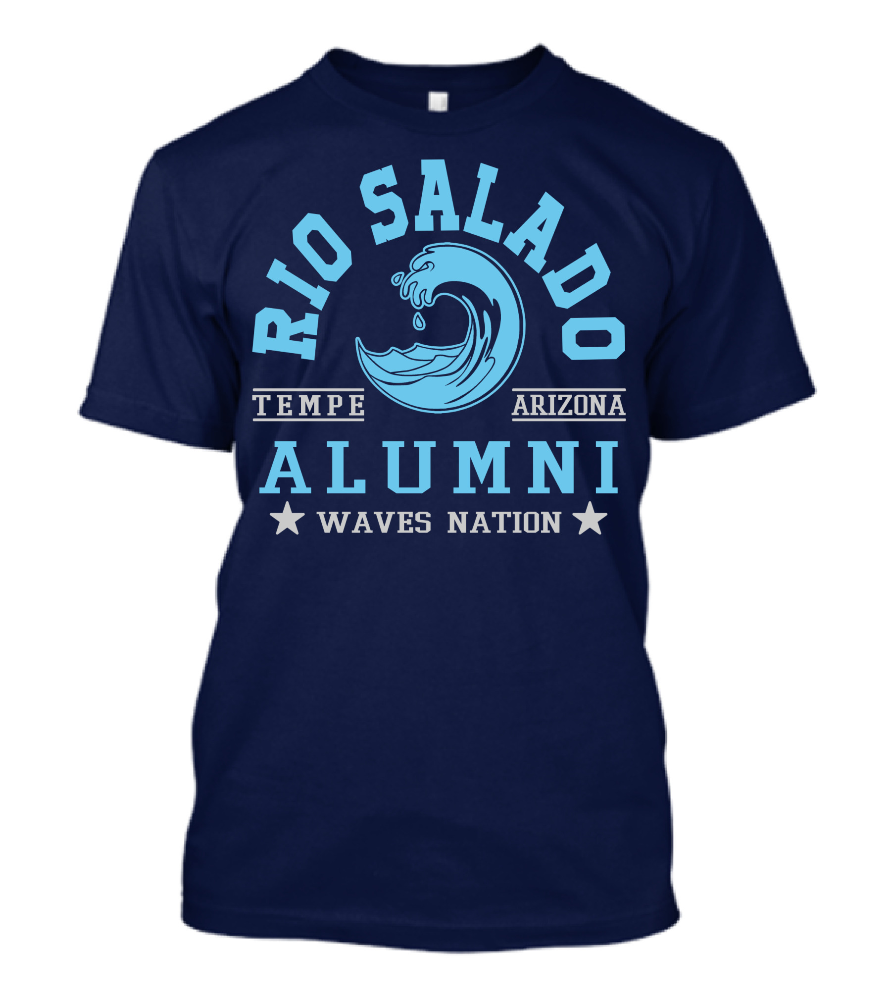 Rio Salado College Tempe Arizona Alumni Waves Nation T-Shirt