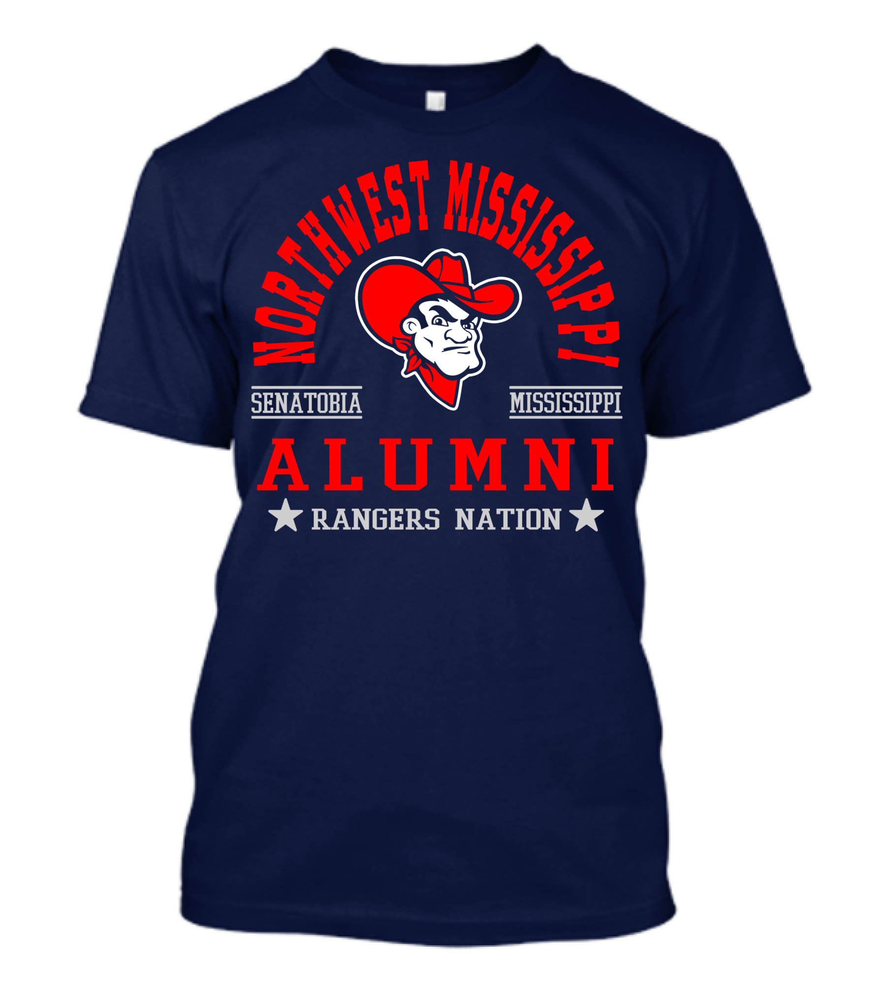 Northwest Mississippi Senatobia Alumni Rangers Nation T-Shirt