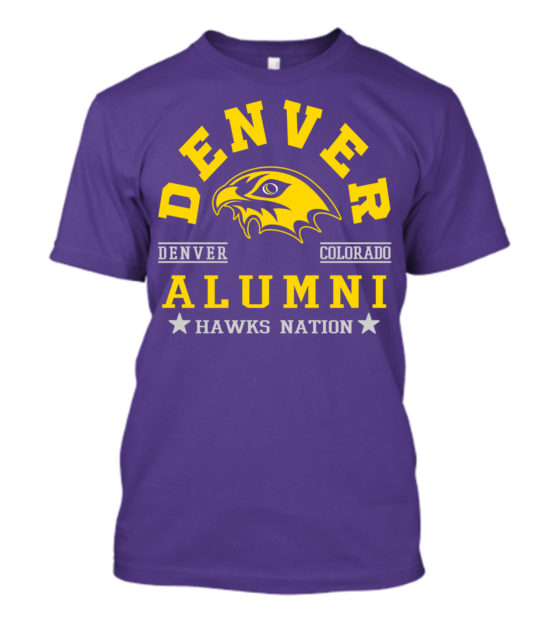 Denver Colorado Alumni Hawks Nation T-Shirt