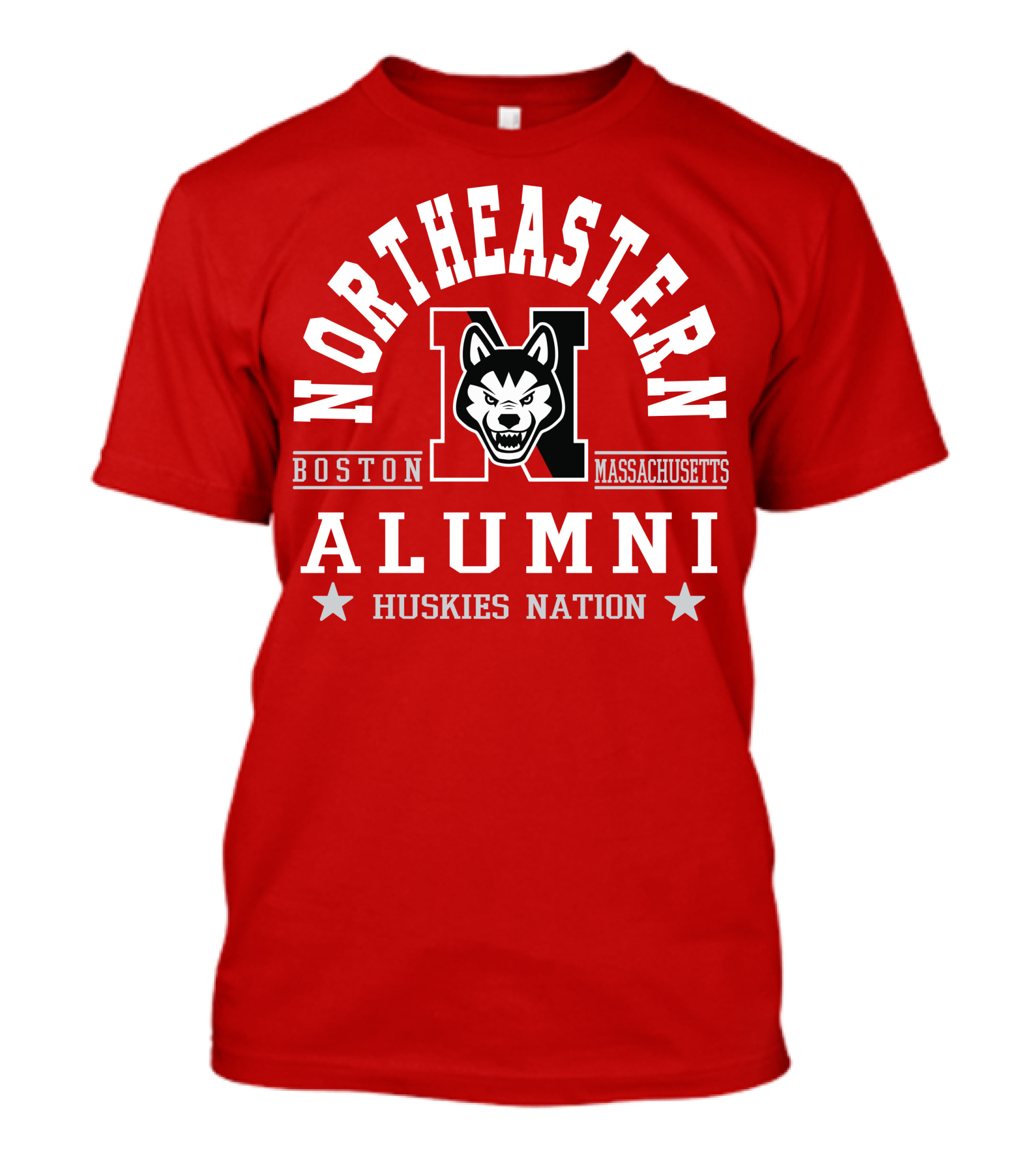 Northeastern Alumni Boston Massachusetts Huskies Nation T-Shirt