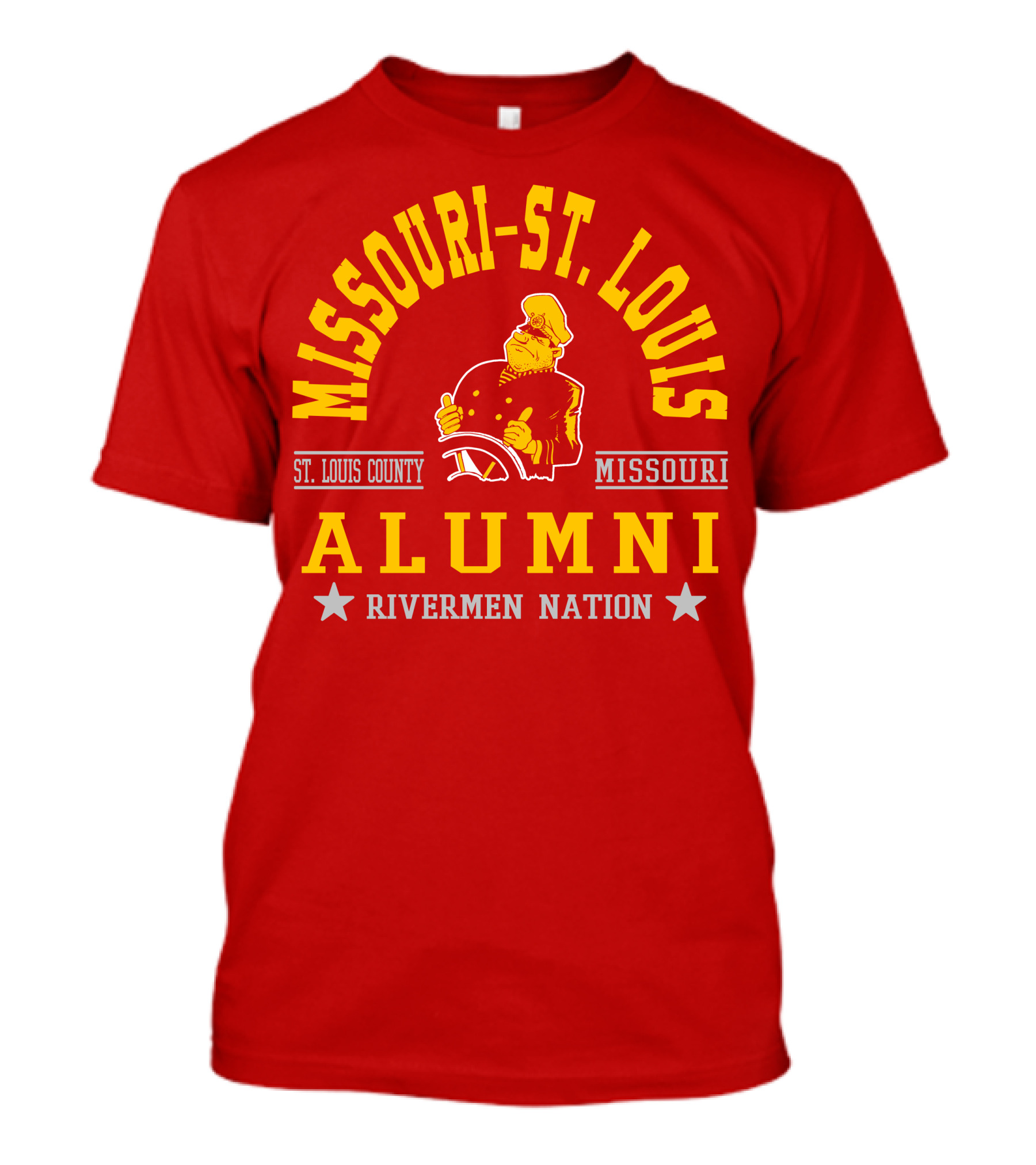 Missouri-St. Louis Alumni Rivermen Nation St. Louis County T-Shirt