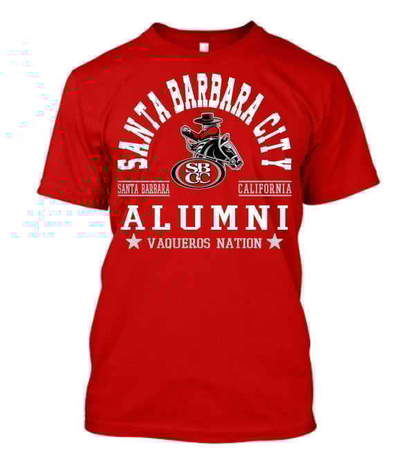 Santa Barbara City College Alumni Vaqueros Nation California SBCC T-Shirt