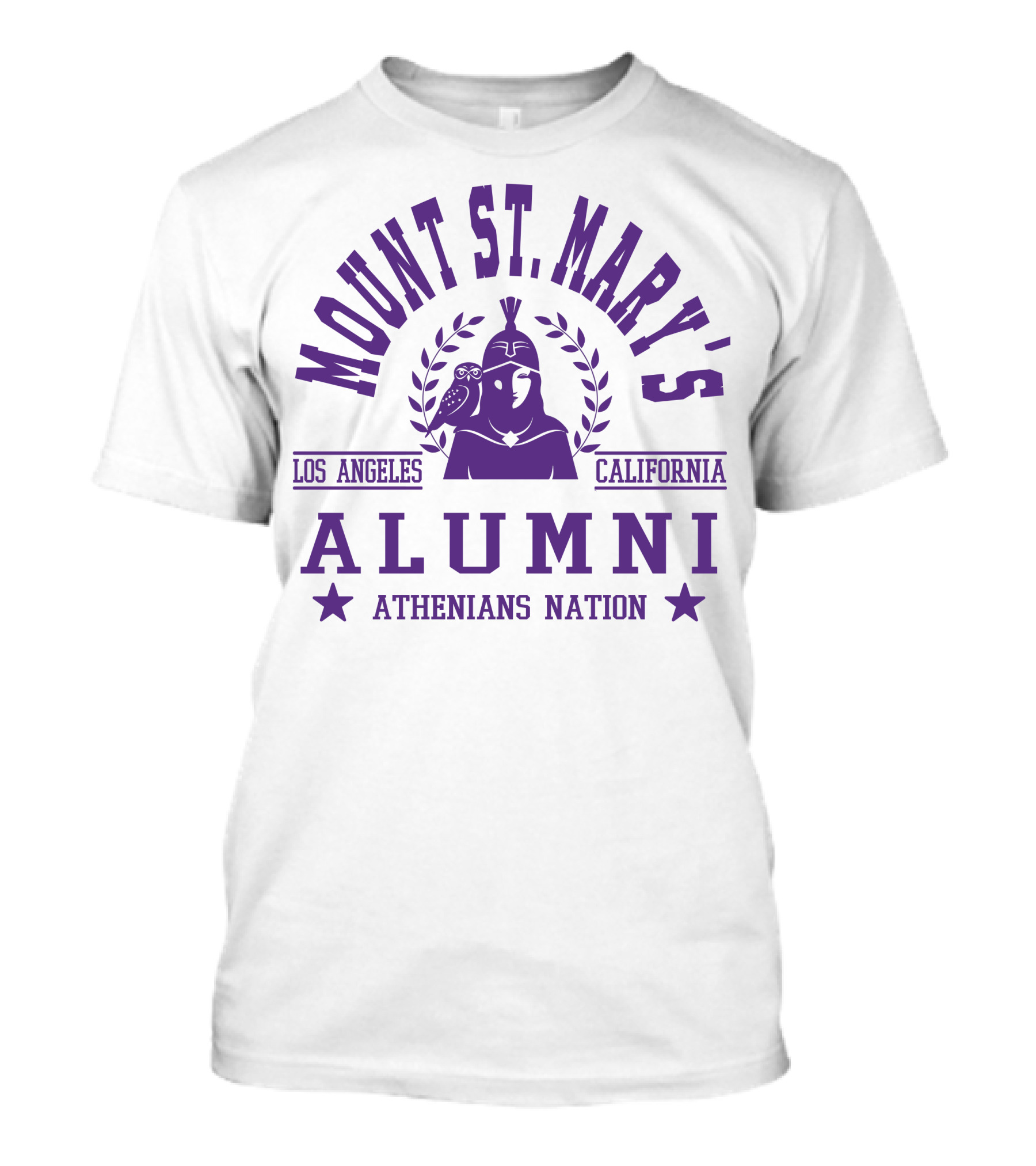 Mount St. Mary's Alumni Athenians Nation Los Angeles California T-Shirt