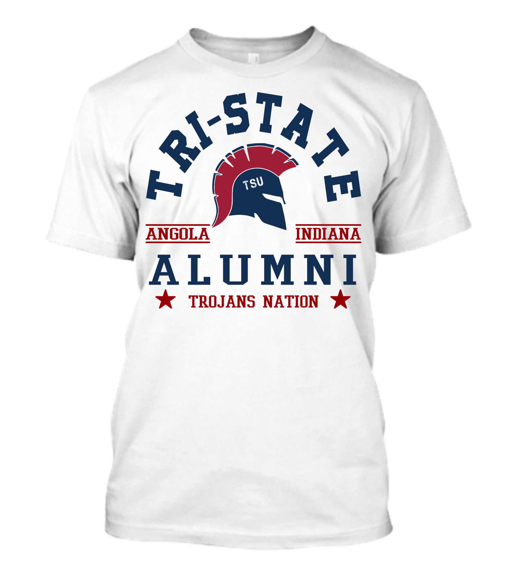 Tri-State Alumni Angola Indiana Trojans Nation TSU T-Shirt