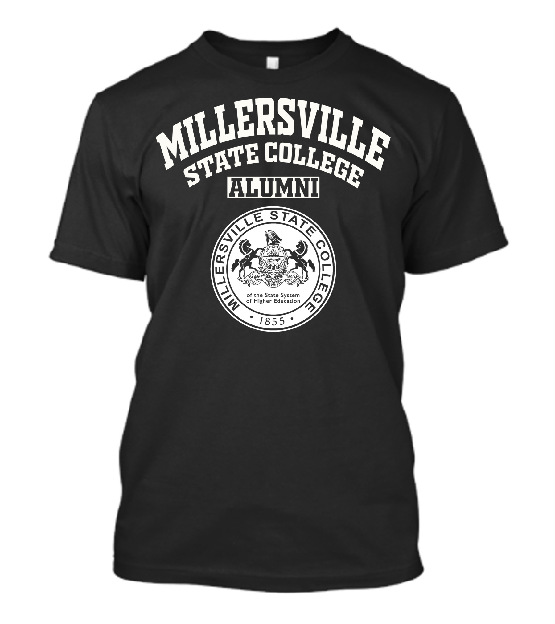 Millersville State College Alumni Seal 1855 Pennsylvania State System Of Higher Education T-Shirt