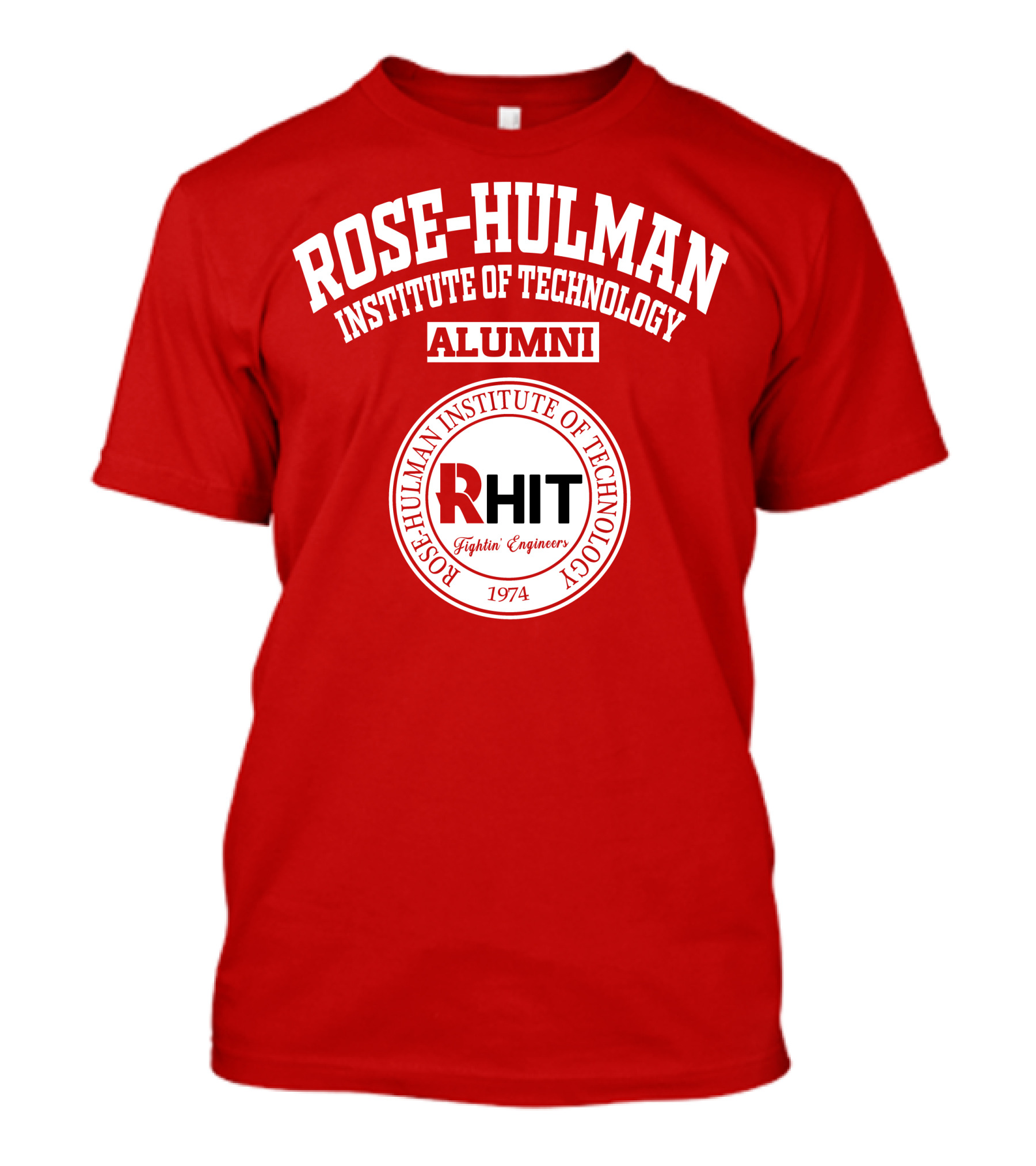 ROSE-HULMAN INSTITUTE OF TECHNOLOGY ALUMNI RHIT FIGHTIN' ENGINEERS 1974 T-Shirt
