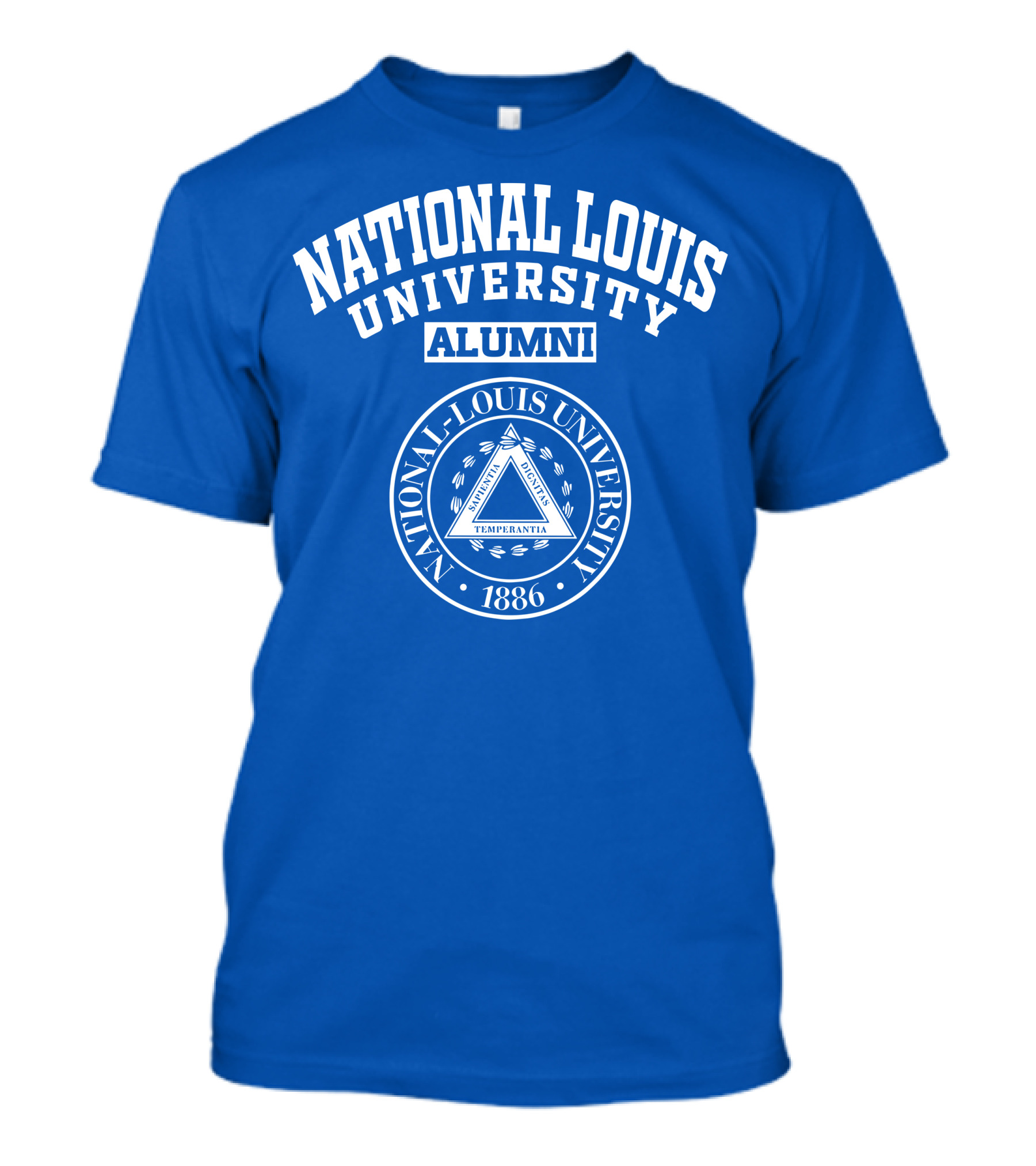 National Louis University Alumni Seal 1886 Temperantia T-Shirt