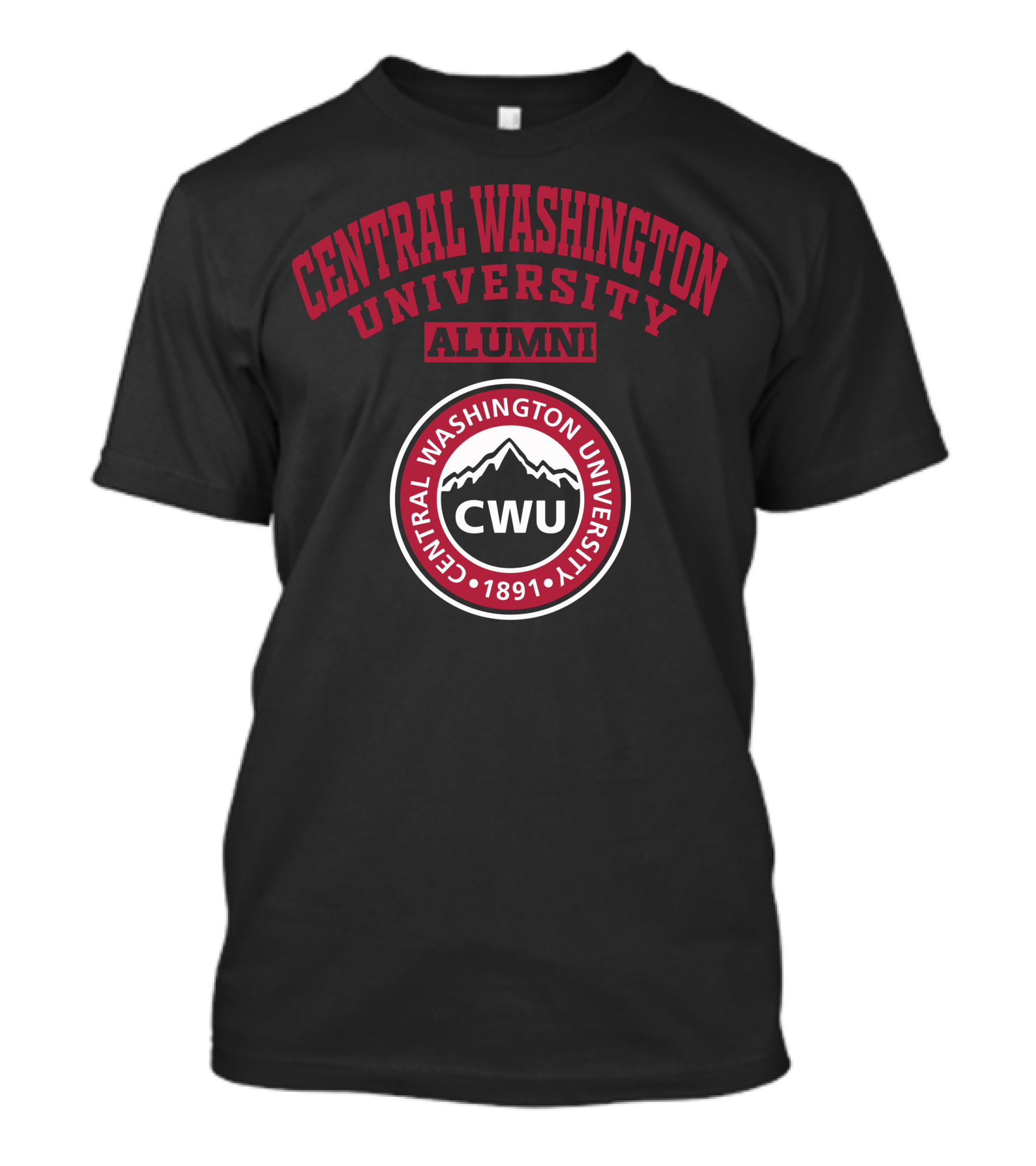 Central Washington University Alumni CWU 1891 T-Shirt