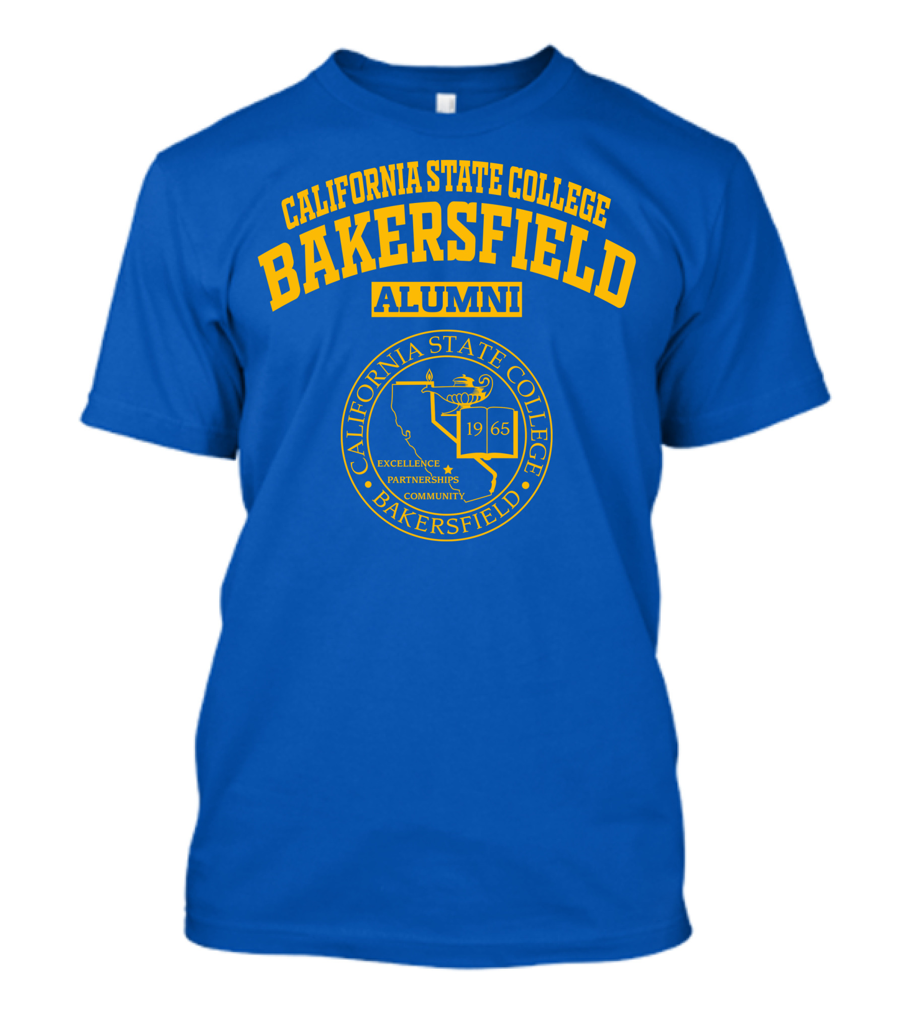California State College Bakersfield Alumni 1965 Excellence Partnerships Community Seal T-Shirt