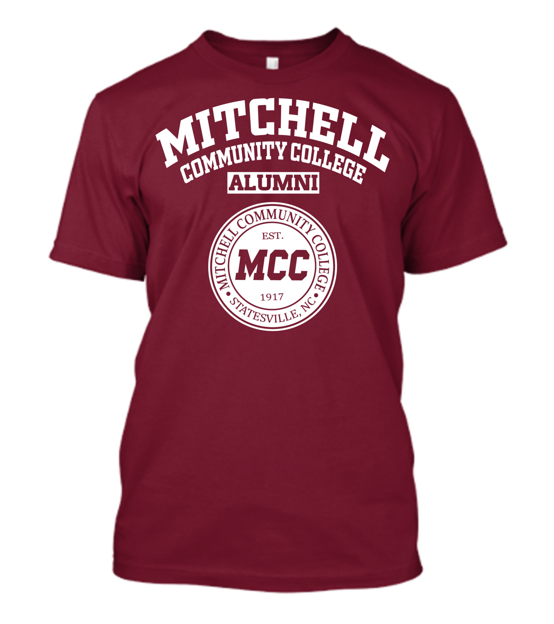 Mitchell Community College Alumni MCC Statesville NC Est 1917 T-Shirt
