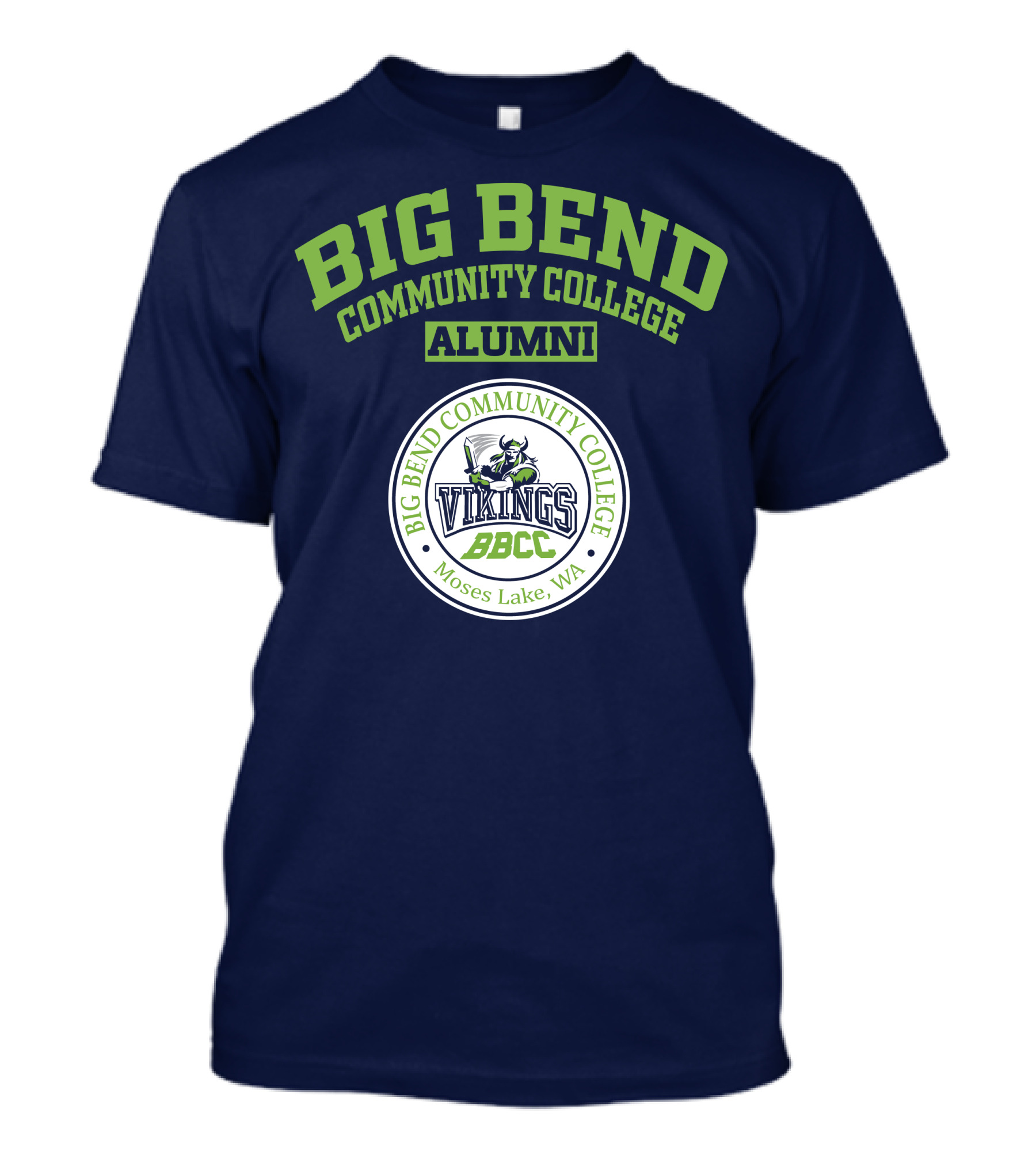 Big Bend Community College Alumni Vikings BBCC Moses Lake WA T-Shirt