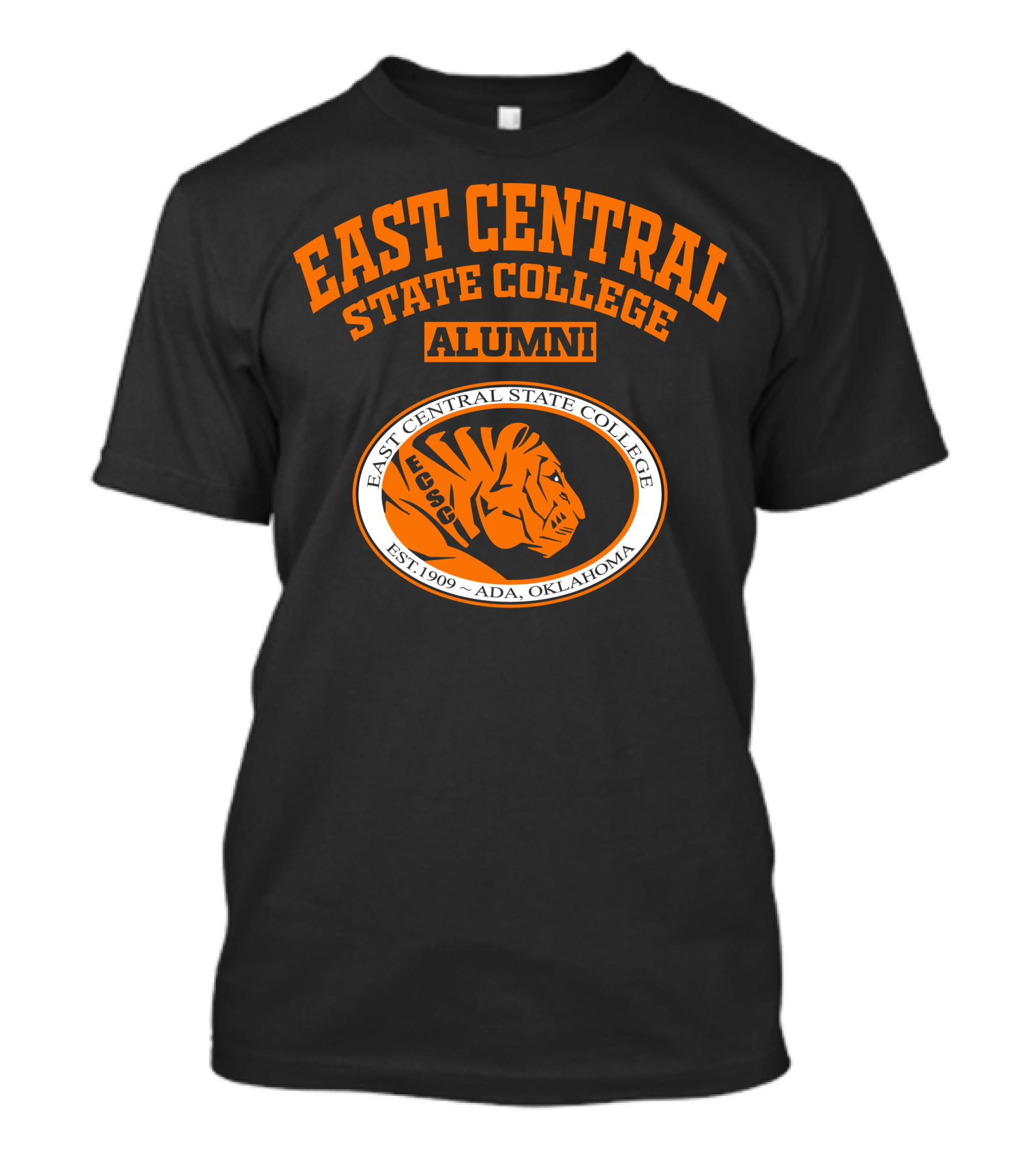 East Central State College Alumni Tiger Logo Est. 1909 Ada Oklahoma T-Shirt