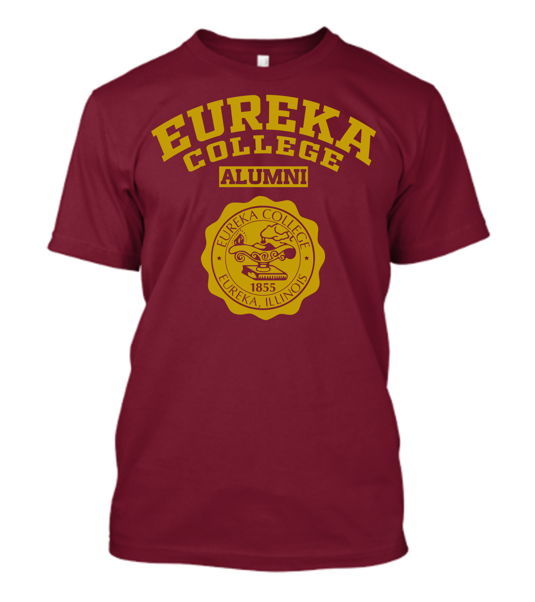 Eureka College Alumni Seal 1855 Eureka Illinois T-Shirt