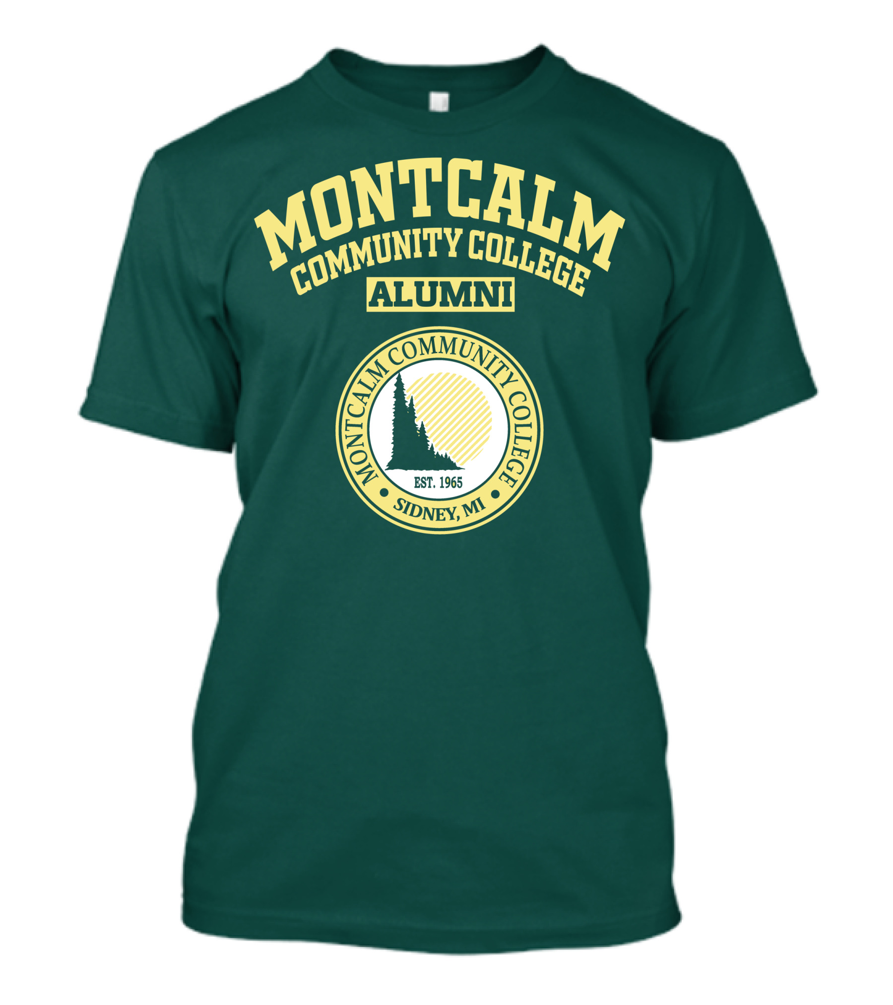 Montcalm Community College Alumni Est. 1965 Sidney MI T-Shirt