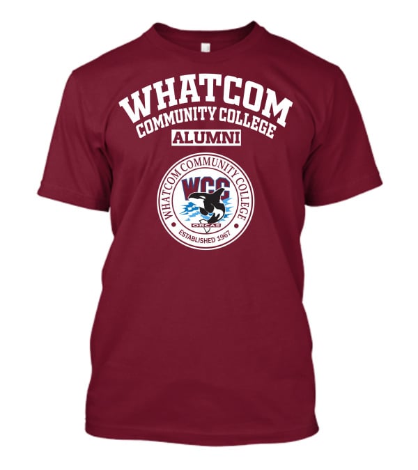 Whatcom Community College Alumni WCC Orcas Established 1967 T-Shirt