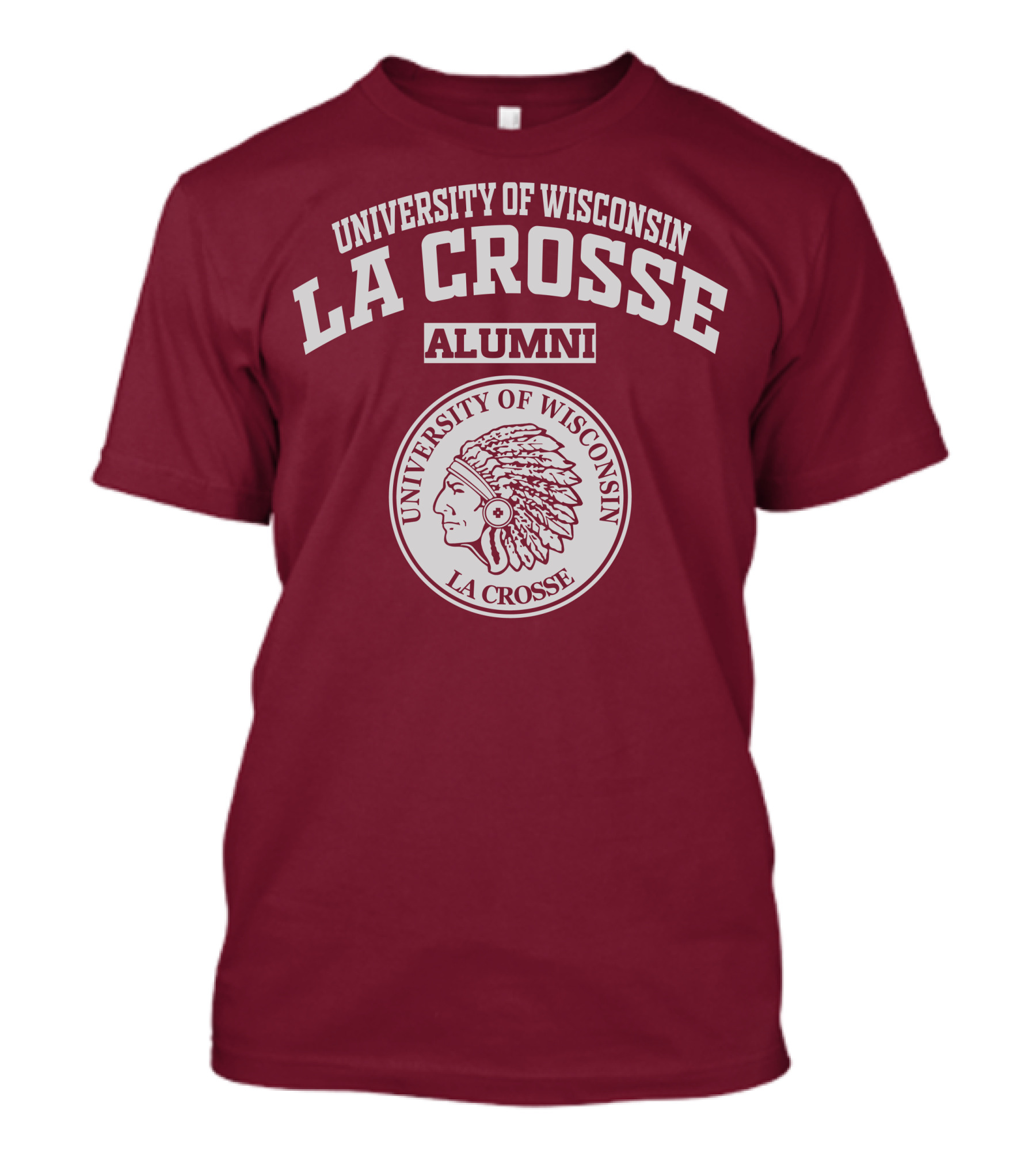 University Of Wisconsin La Crosse Alumni Indian Head T-Shirt