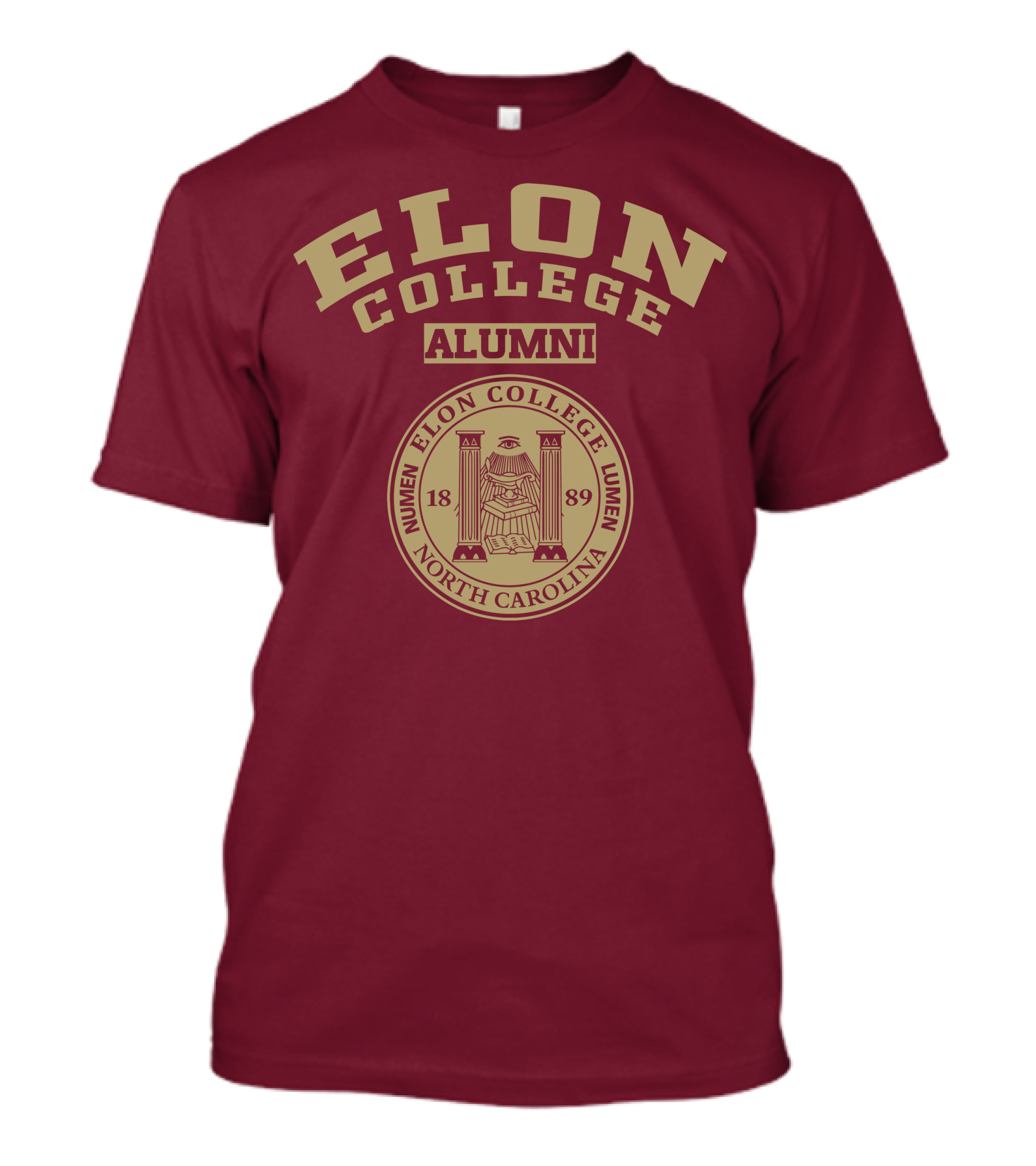 Elon College Alumni Numen Lumen 1889 North Carolina T-Shirt