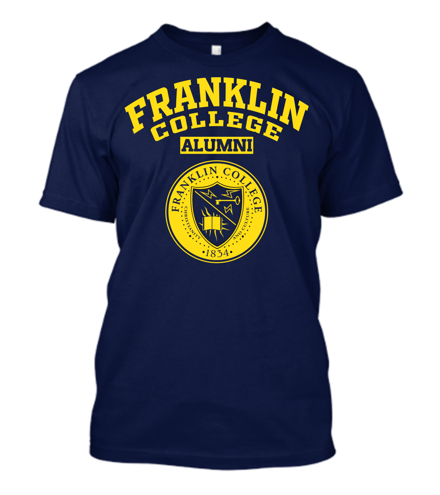 FRANKLIN COLLEGE ALUMNI ESTABLISHED 1834 SEAL T-Shirt
